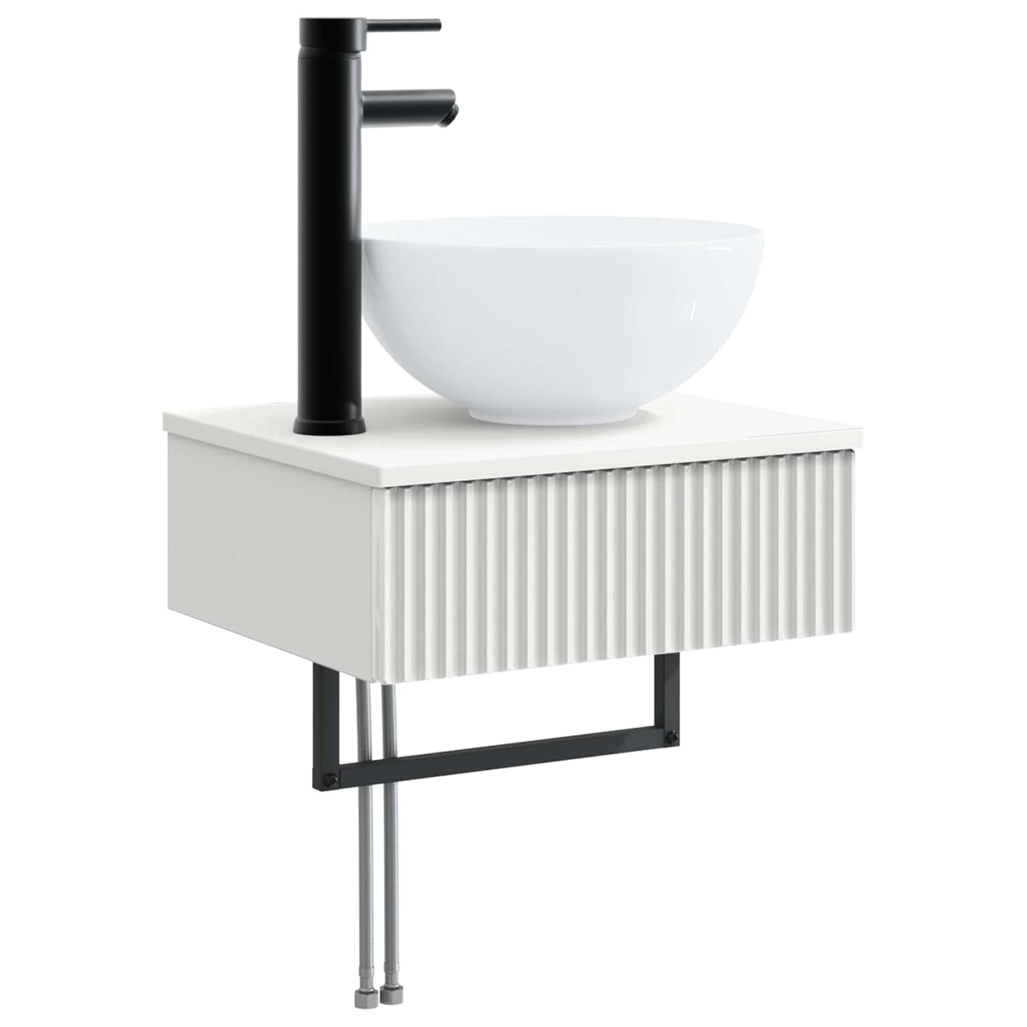 Badezimmermöbel-Set 5 stk. Weiß 33 x 34,5 x 160 cm