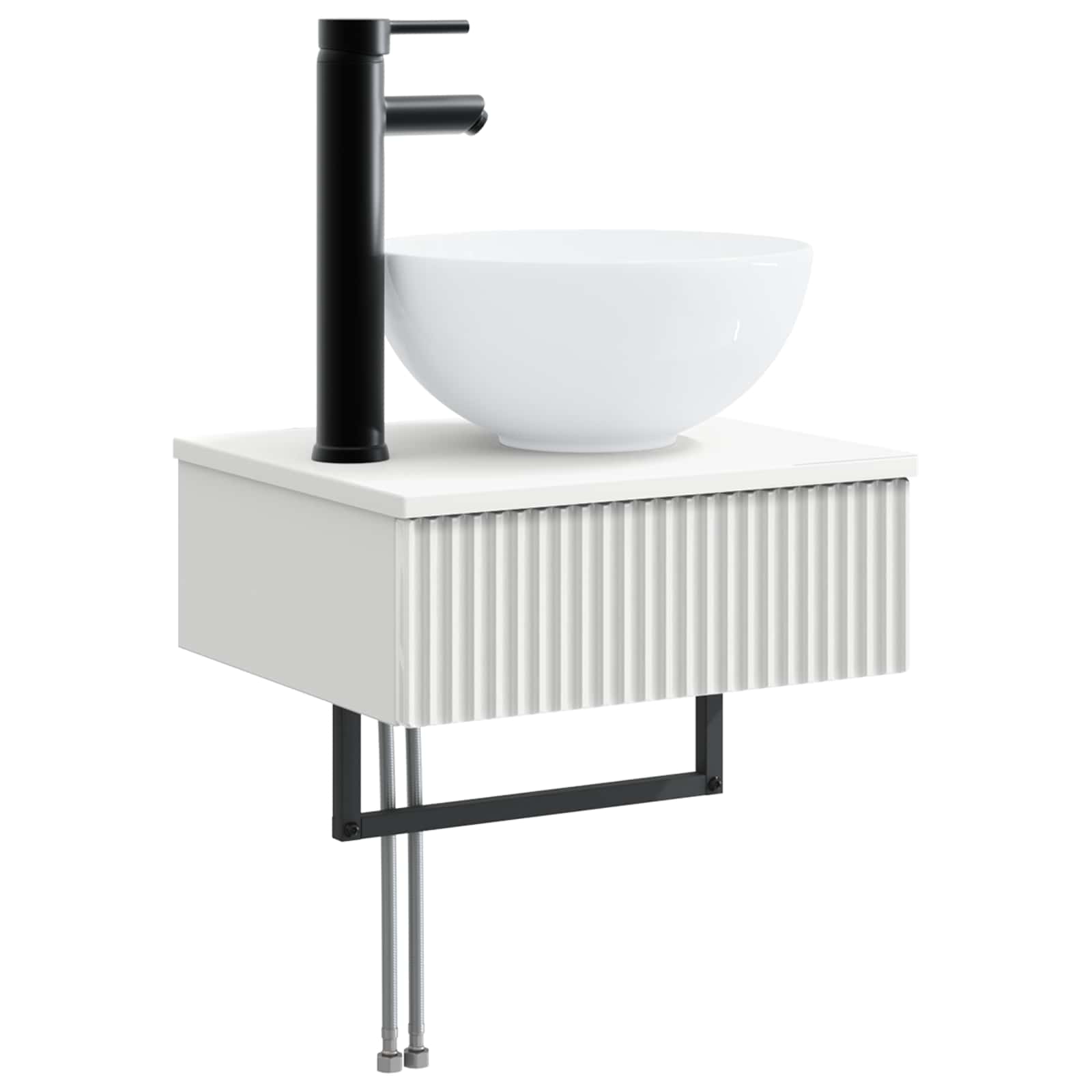 Badezimmermöbel-Set 5 stk. Weiß 33 x 34,5 x 160 cm