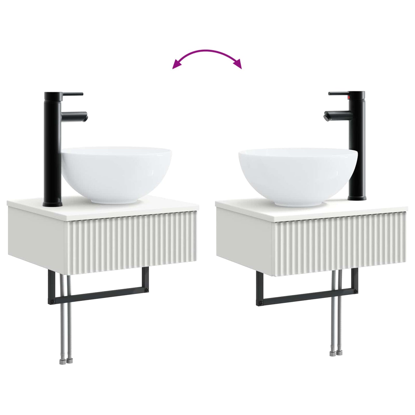 Badezimmermöbel-Set 5 stk. Weiß 33 x 34,5 x 160 cm