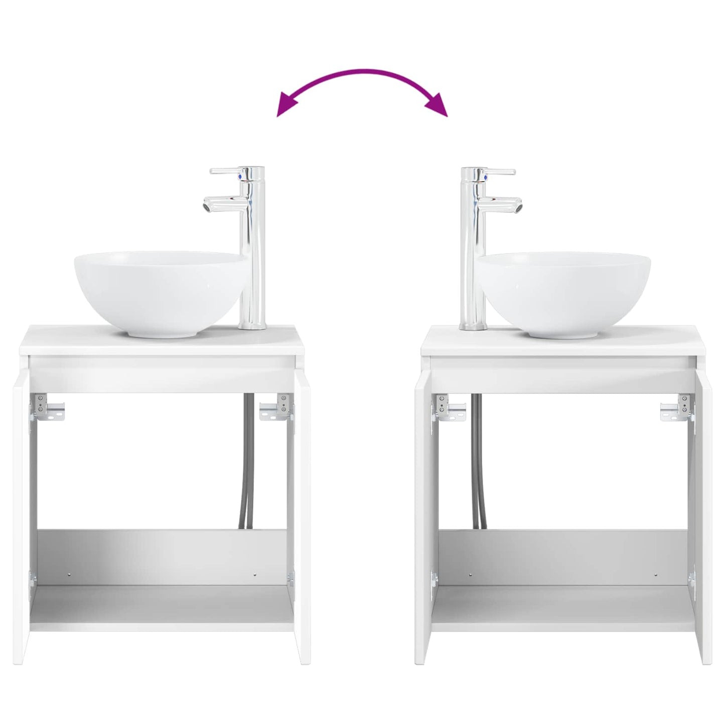 Badezimmermöbel-Set 5 stk. Weiß 33 x 34,5 x 160 cm
