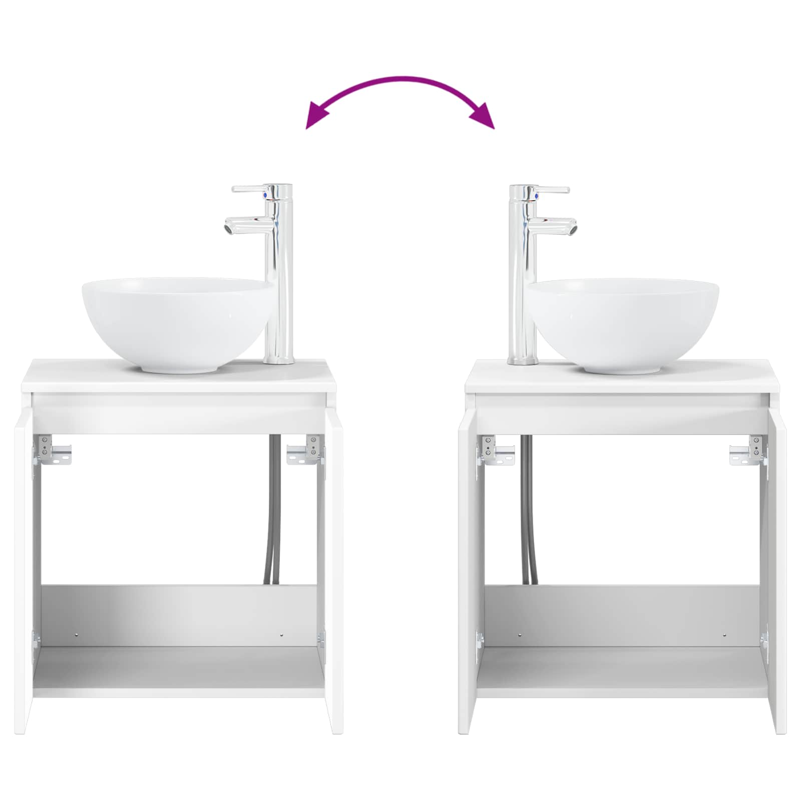 Badezimmermöbel-Set 5 stk. Weiß 33 x 34,5 x 160 cm