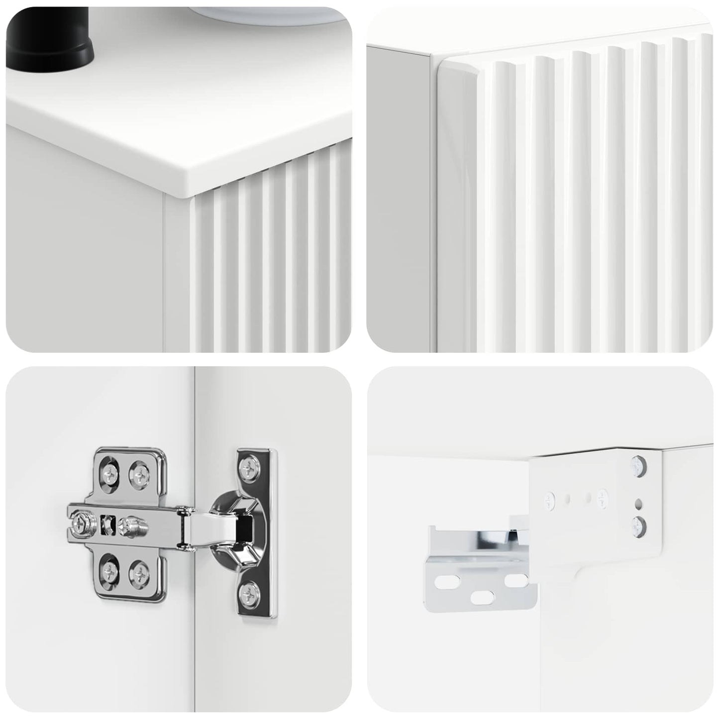 Badezimmermöbel-Set 3 stk. Weiß 33 x 34,5 x 160 cm