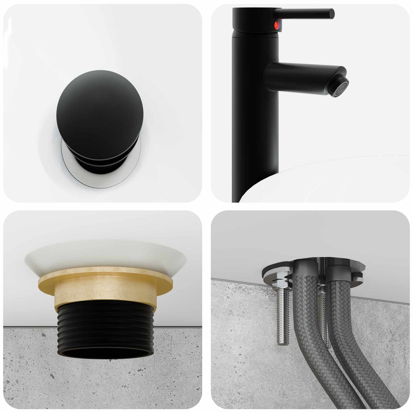 Badezimmermöbel-Set 3 stk. Betongrau 33 x 34,5 x 160 cm