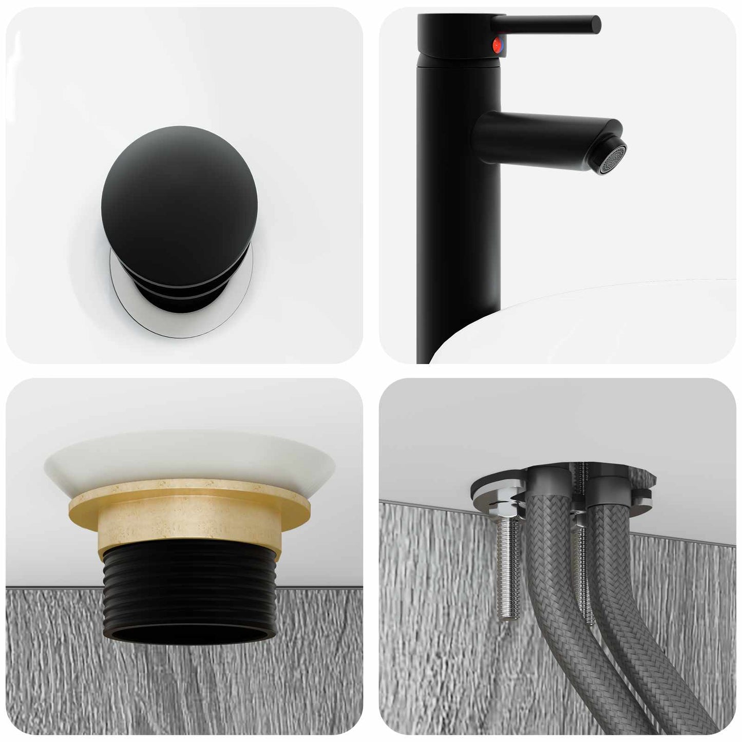 Badezimmermöbel-Set 3 stk. Grau Sonoma 33 x 34,5 x 160 cm