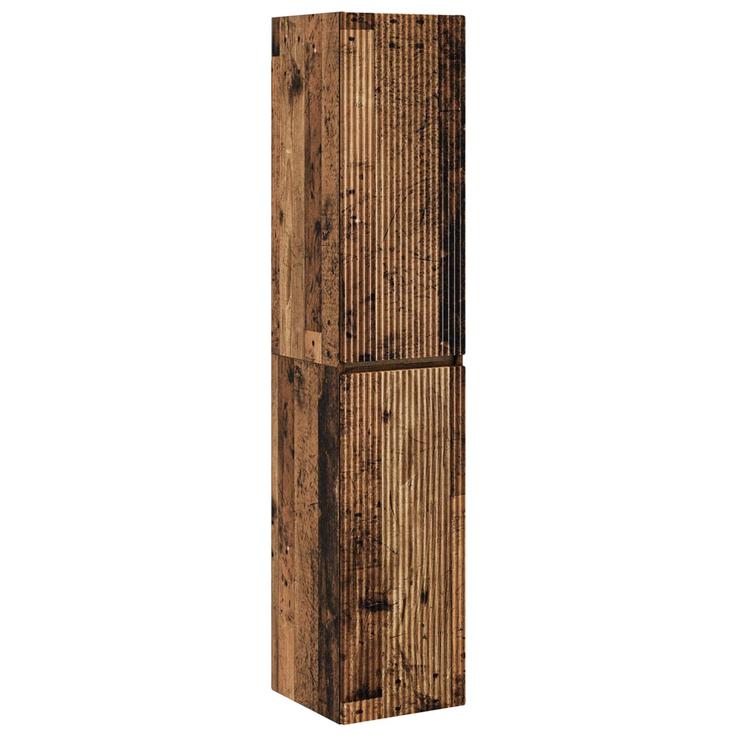 Badezimmermöbel-Set 3 stk. Altholz 33 x 34,5 x 160 cm