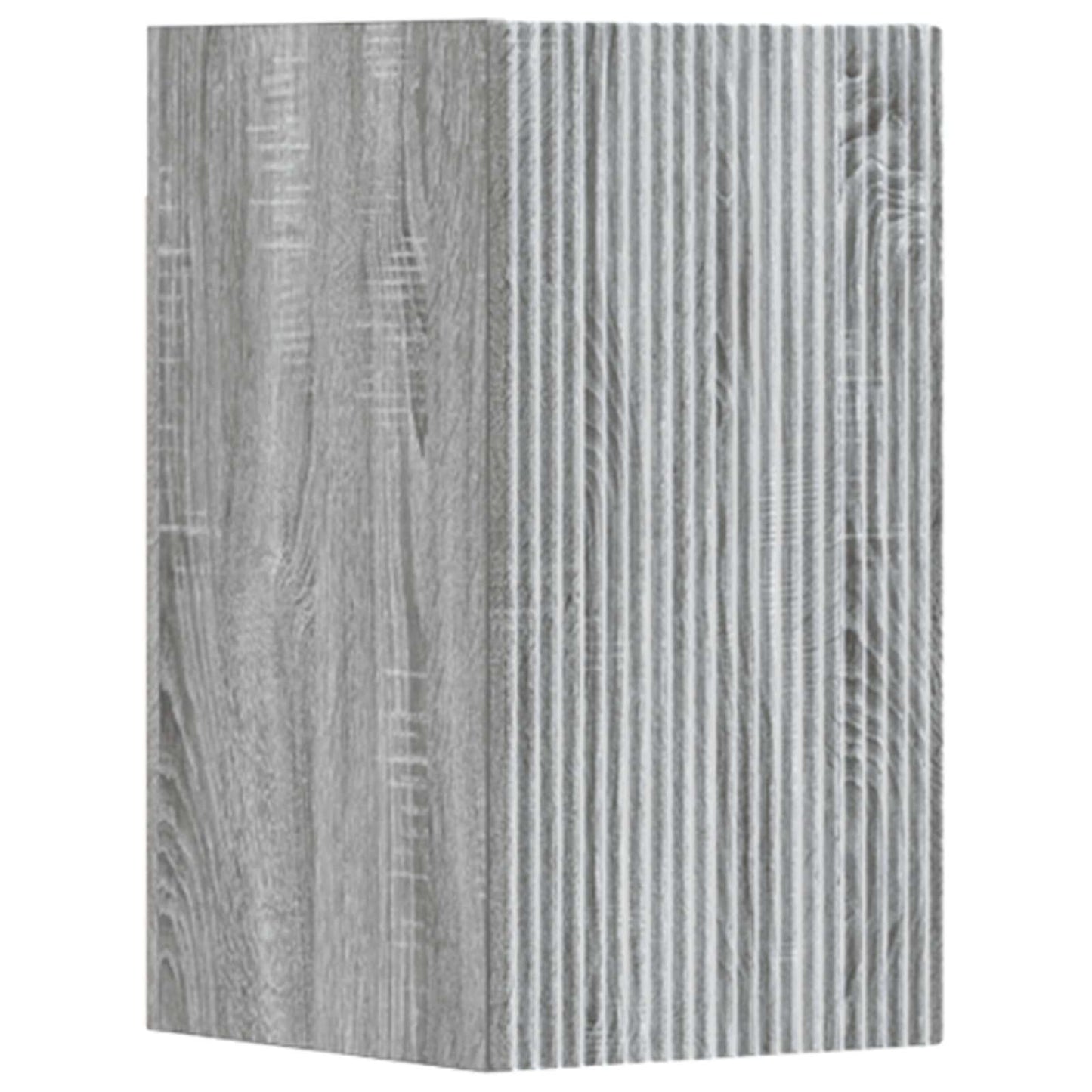 Badezimmermöbel-Set 3 stk. Grau Sonoma 33 x 34,5 x 160 cm