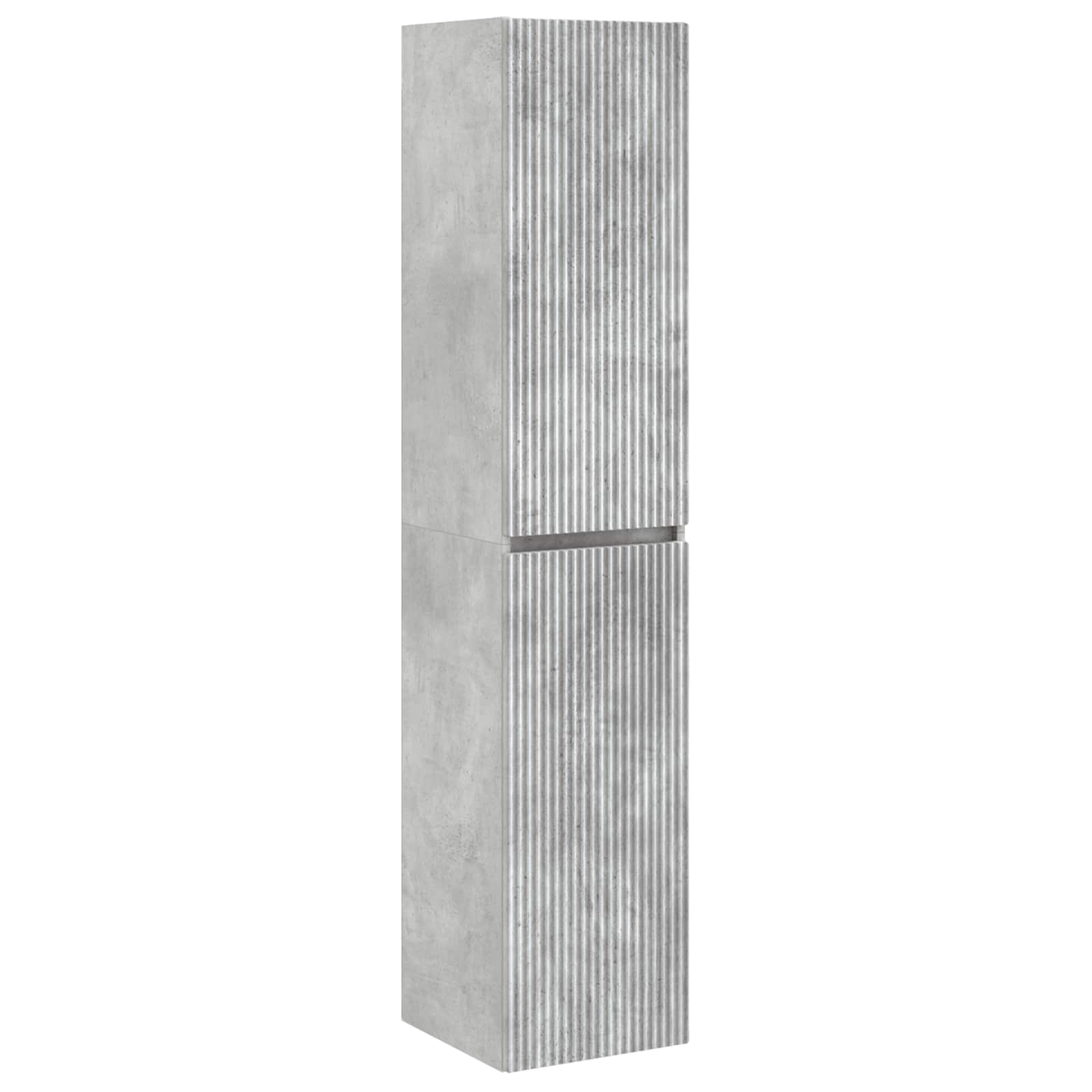 Badezimmermöbel-Set 3 stk. Betongrau 33 x 34,5 x 160 cm