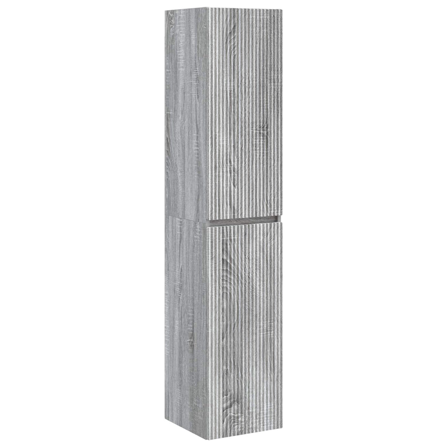 Badezimmermöbel-Set 3 stk. Grau Sonoma 33 x 34,5 x 160 cm