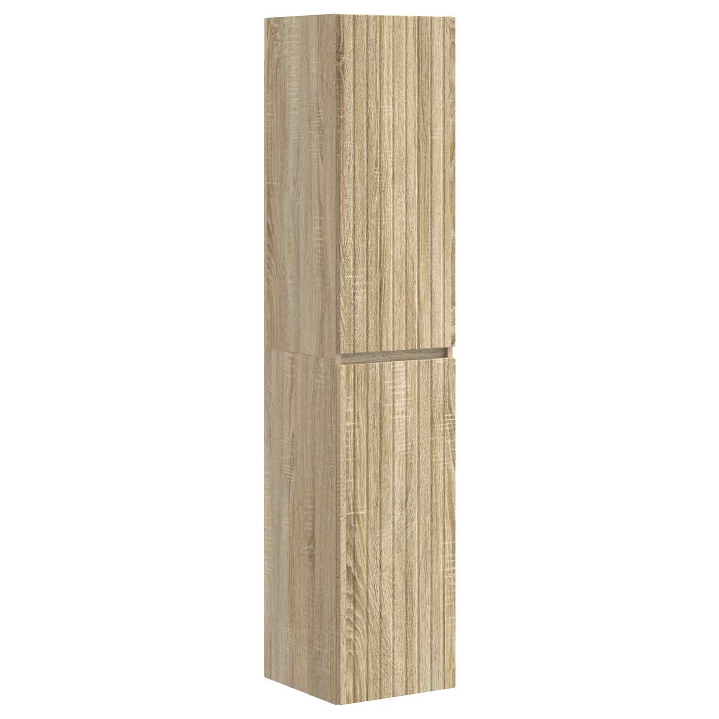 Badezimmermöbel-Set 3 stk. Sonoma-Eiche 33 x 34,5 x 160 cm