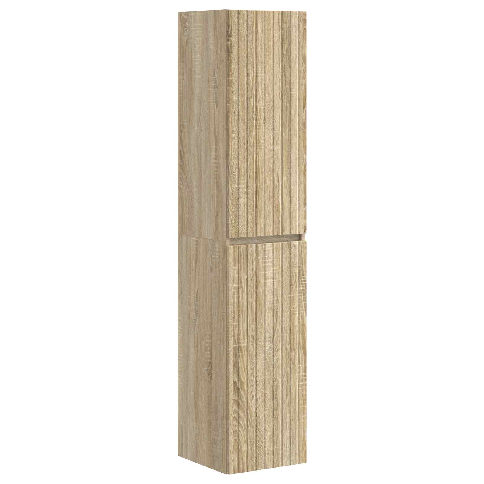Badezimmermöbel-Set 3 stk. Sonoma-Eiche 33 x 34,5 x 160 cm