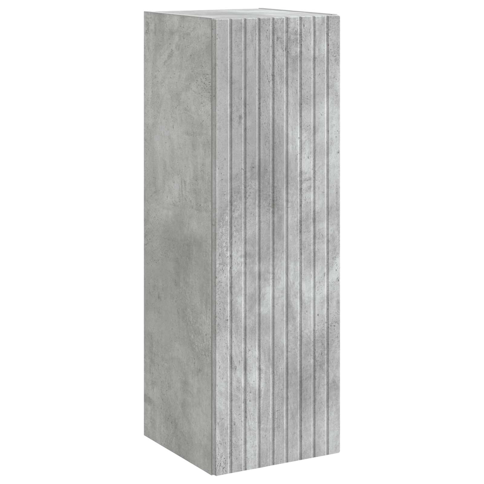 Badezimmermöbel-Set 3 stk. Betongrau 33 x 34,5 x 160 cm