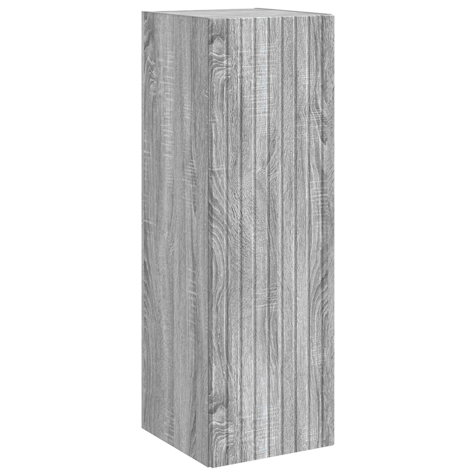Badezimmermöbel-Set 3 stk. Grau Sonoma 33 x 34,5 x 160 cm