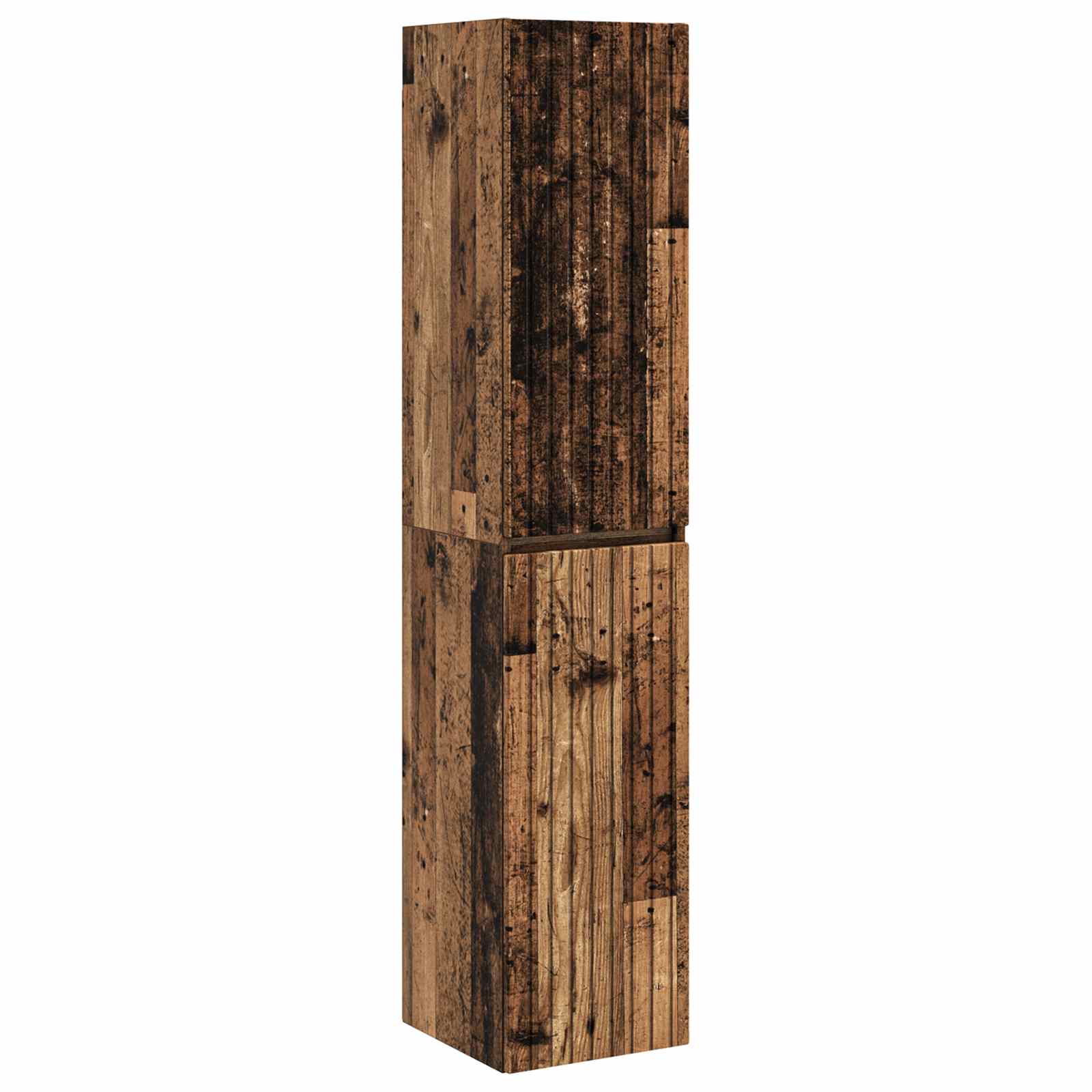 Badezimmermöbel-Set 3 stk. Altholz 33 x 34,5 x 160 cm
