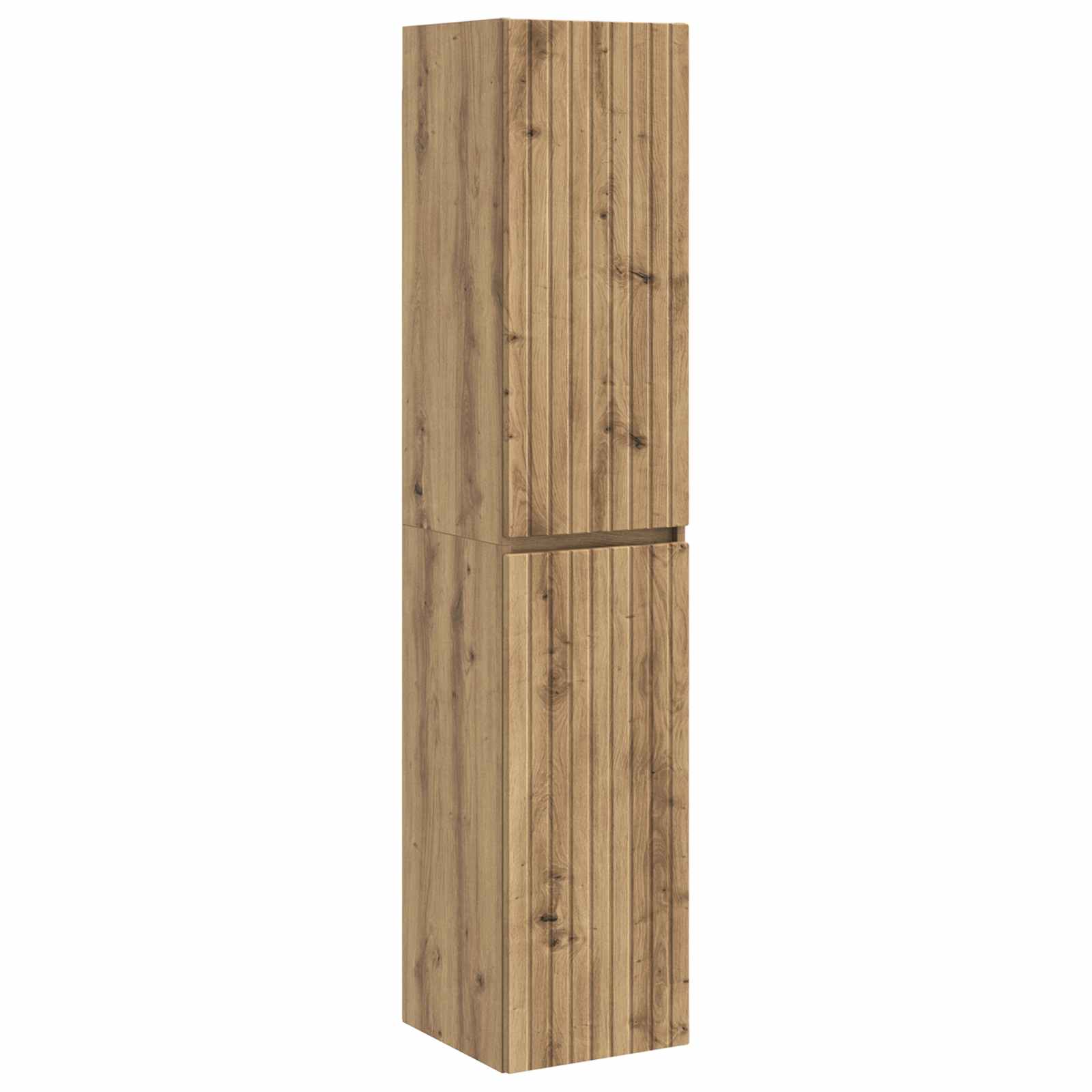 Badezimmermöbel-Set 3 Stk. Artisan-Eiche 33 x 34,5 x 160 cm