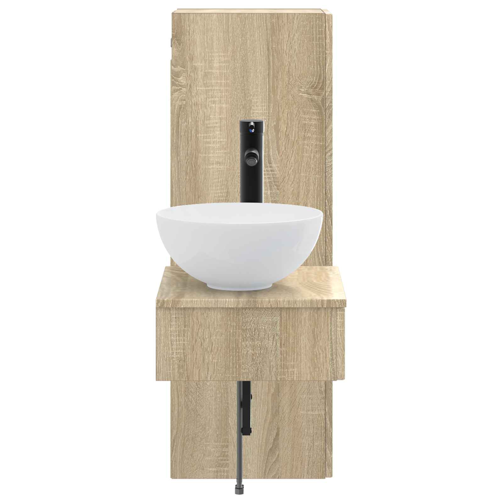 Badezimmermöbel-Set 2 stk. Sonoma-Eiche 33 x 34,5 x 100 cm
