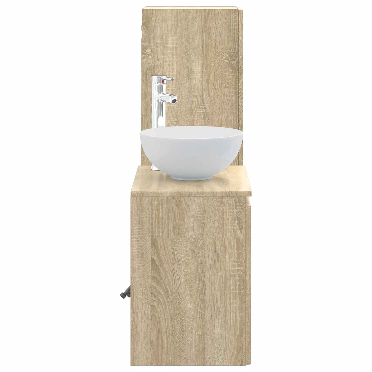 Badezimmermöbel-Set 2 stk. Sonoma-Eiche 33 x 34,5 x 100 cm