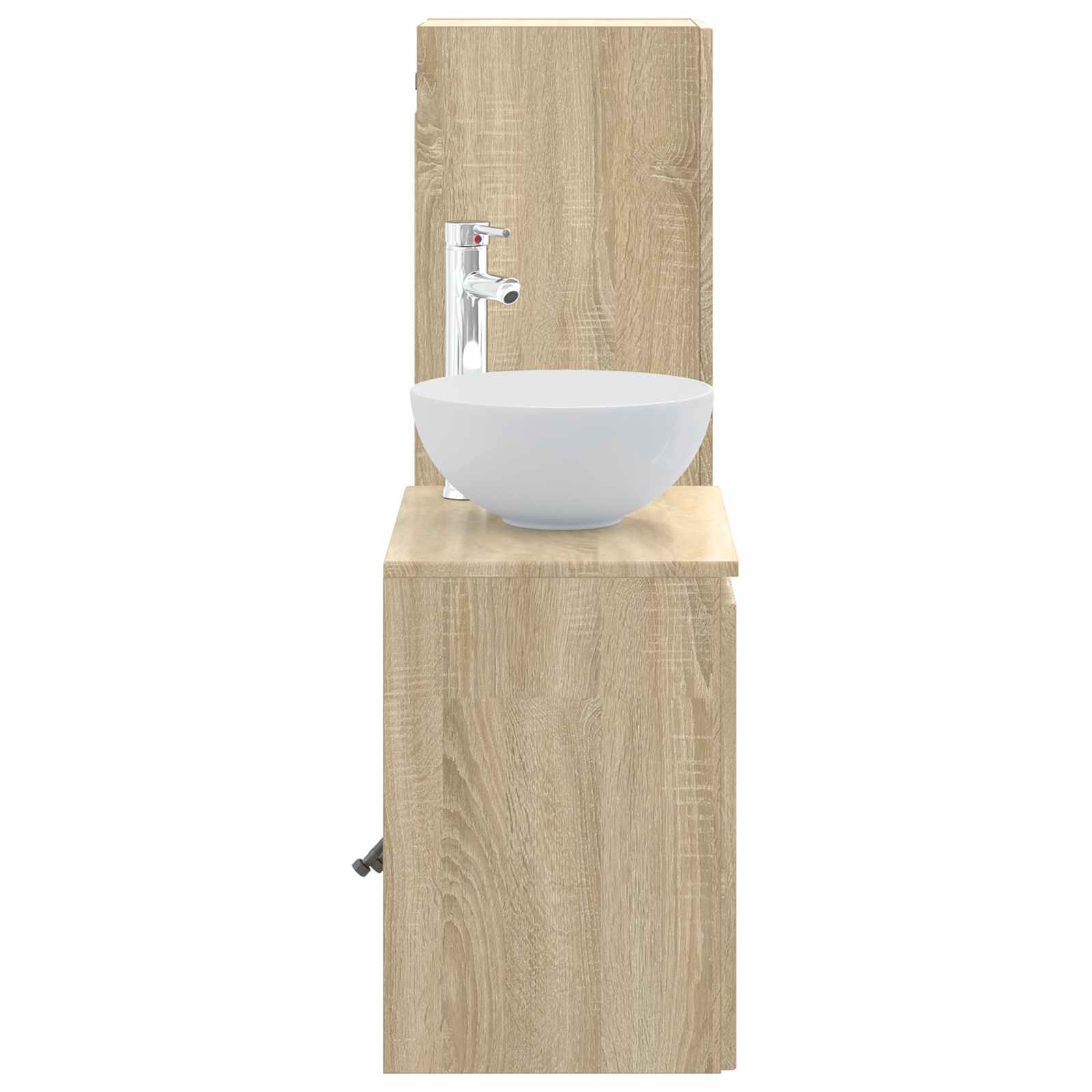 Badezimmermöbel-Set 2 stk. Sonoma-Eiche 33 x 34,5 x 100 cm