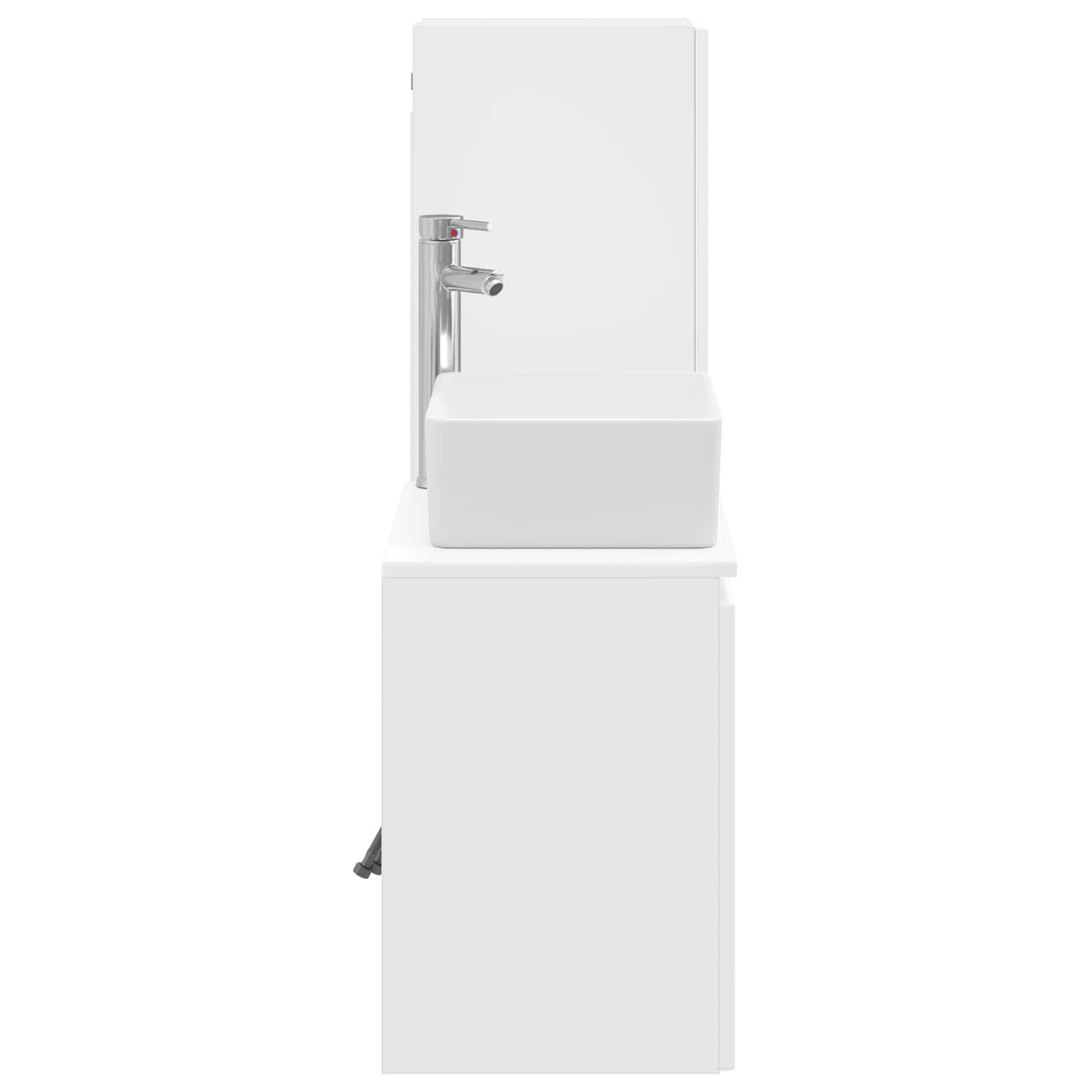 Badezimmermöbel-Set 2 stk. Weiß 33 x 34,5 x 100 cm