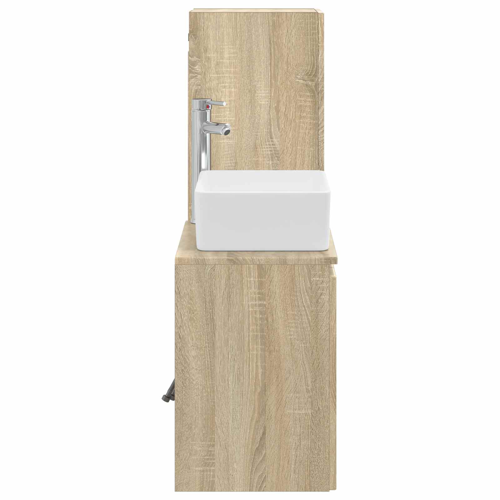 Badezimmermöbel-Set 2 stk. Sonoma-Eiche 33 x 34,5 x 100 cm