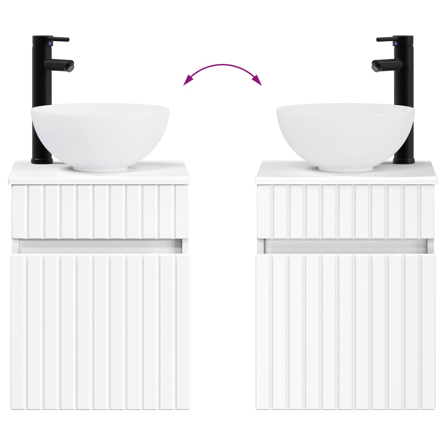 Badezimmermöbel-Set 2 stk. Weiß 33 x 34,5 x 100 cm