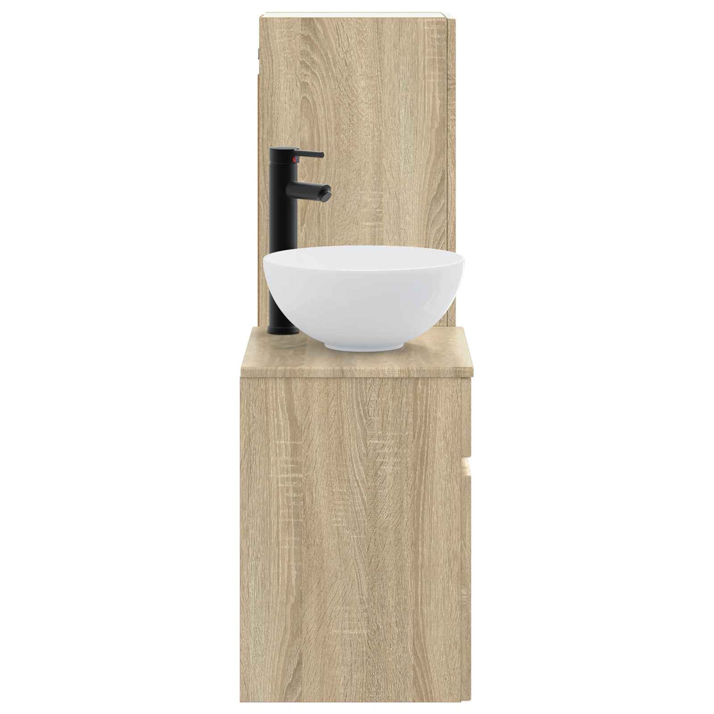 Badezimmermöbel-Set 2 stk. Sonoma-Eiche 33 x 34,5 x 100 cm