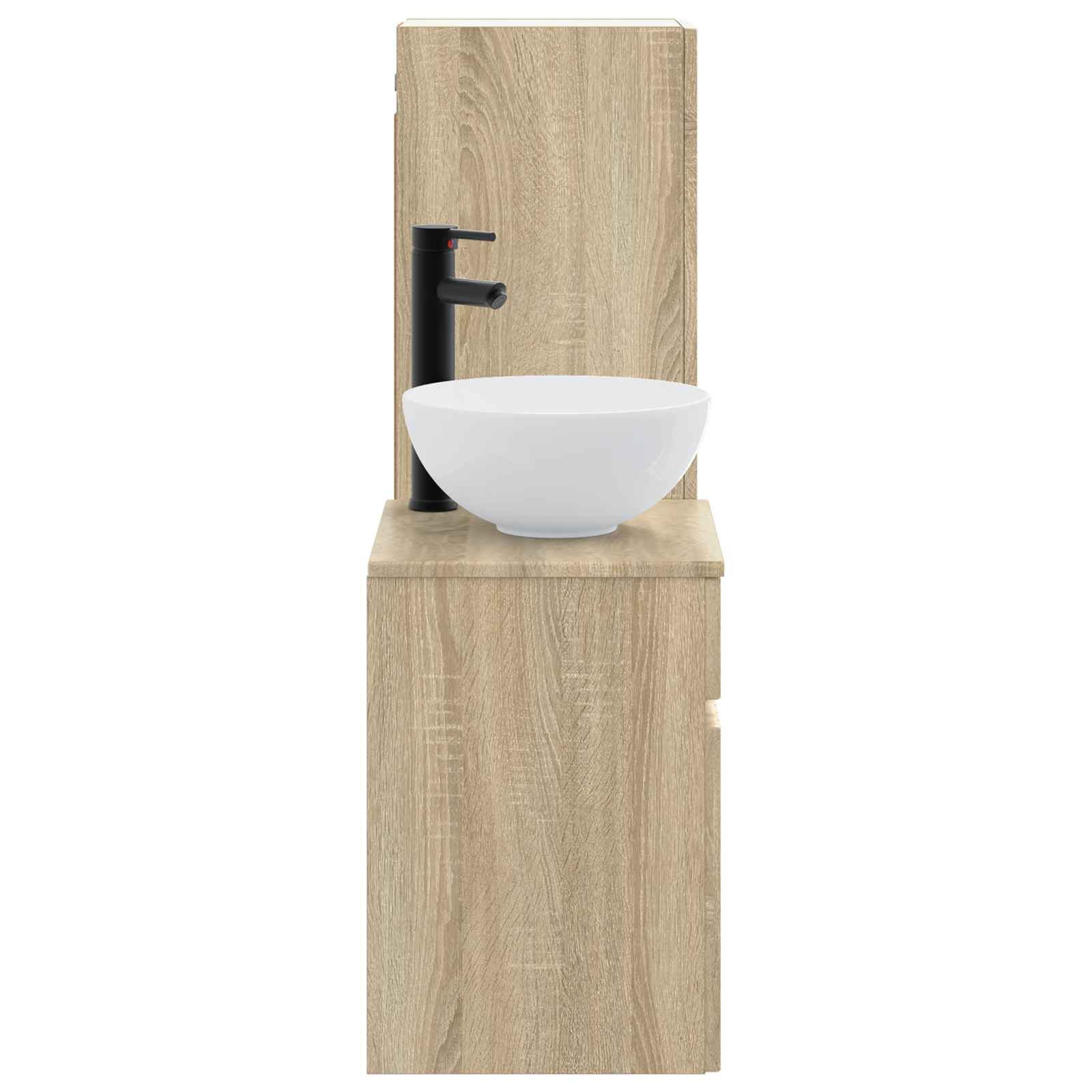 Badezimmermöbel-Set 2 stk. Sonoma-Eiche 33 x 34,5 x 100 cm
