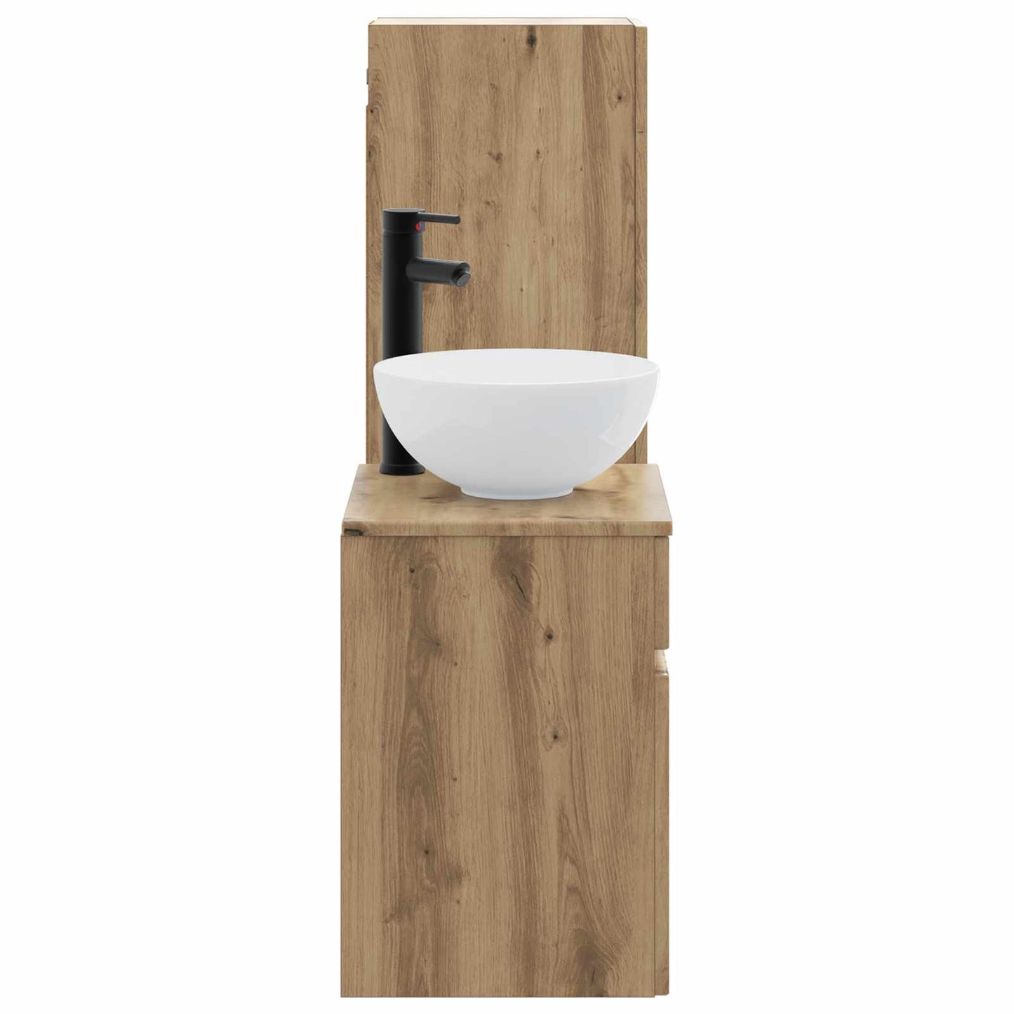 Badezimmermöbel-Set 2 Stk. Artisan-Eiche 33 x 34,5 x 100 cm