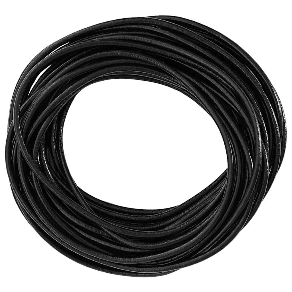 Leder Schnur 1 Schwarz Ø3 mm x 5 m Leder