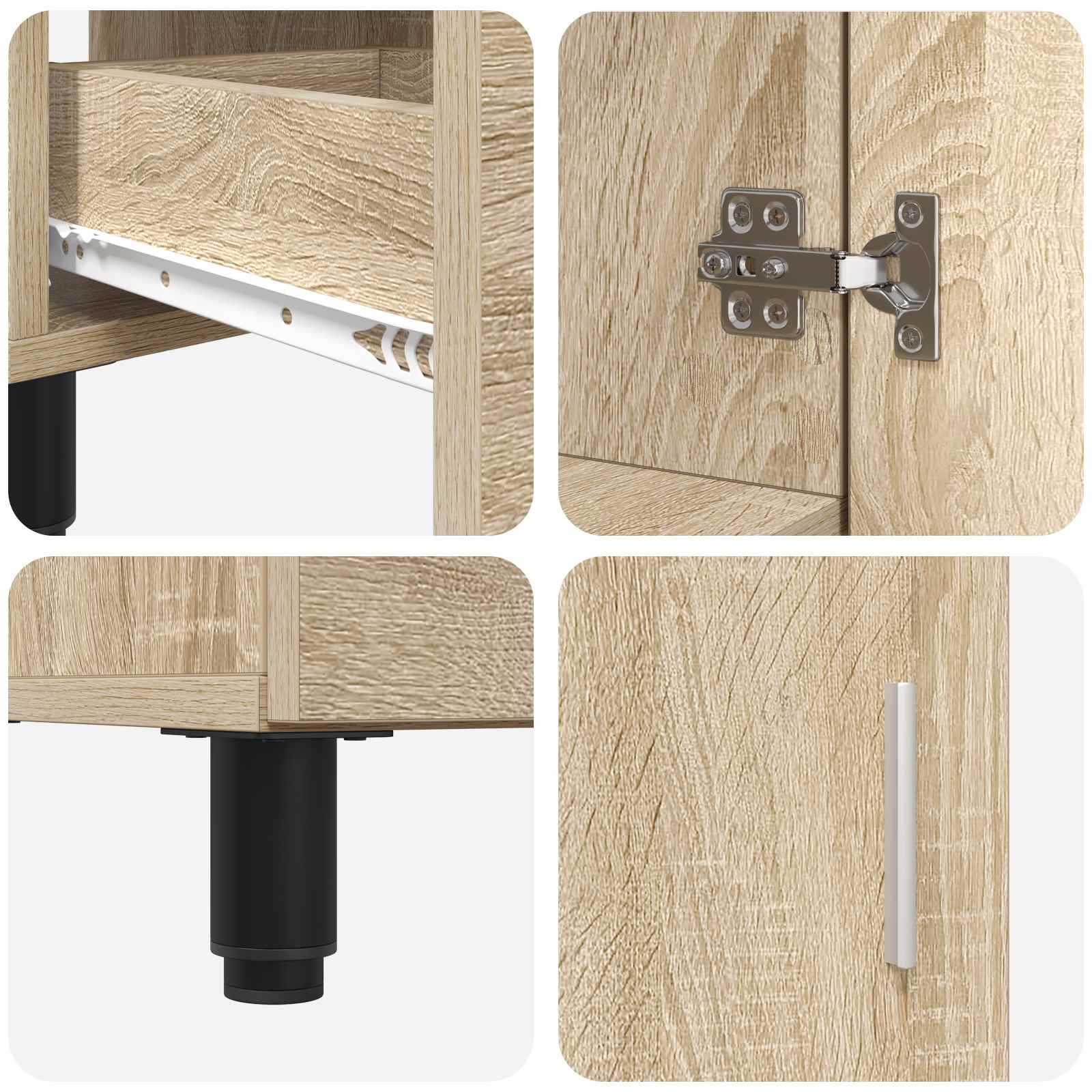 Waschtisch Sonoma-Eiche 60 x 35 x 60 cm Holzwerkstoff