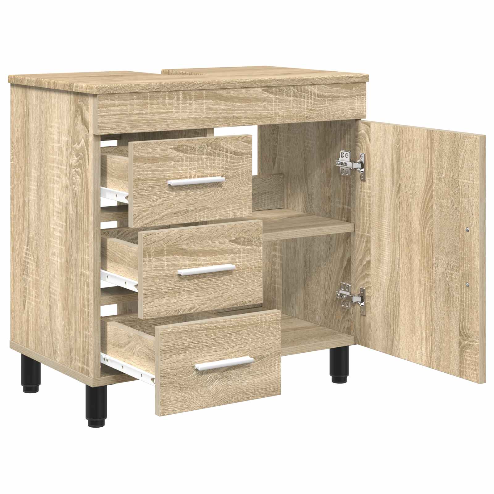 Waschtisch Sonoma-Eiche 60 x 35 x 60 cm Holzwerkstoff