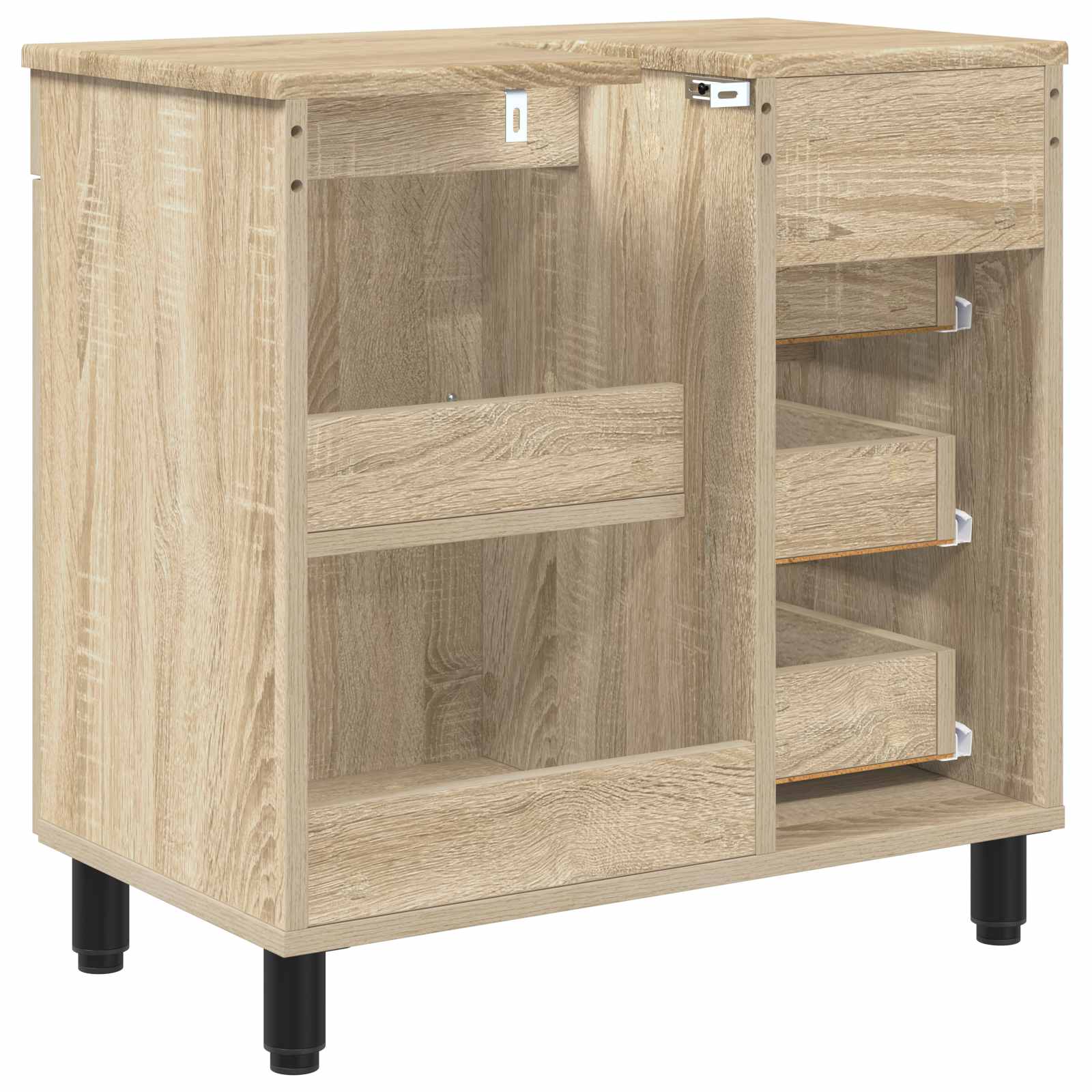 Waschtisch Sonoma-Eiche 60 x 35 x 60 cm Holzwerkstoff