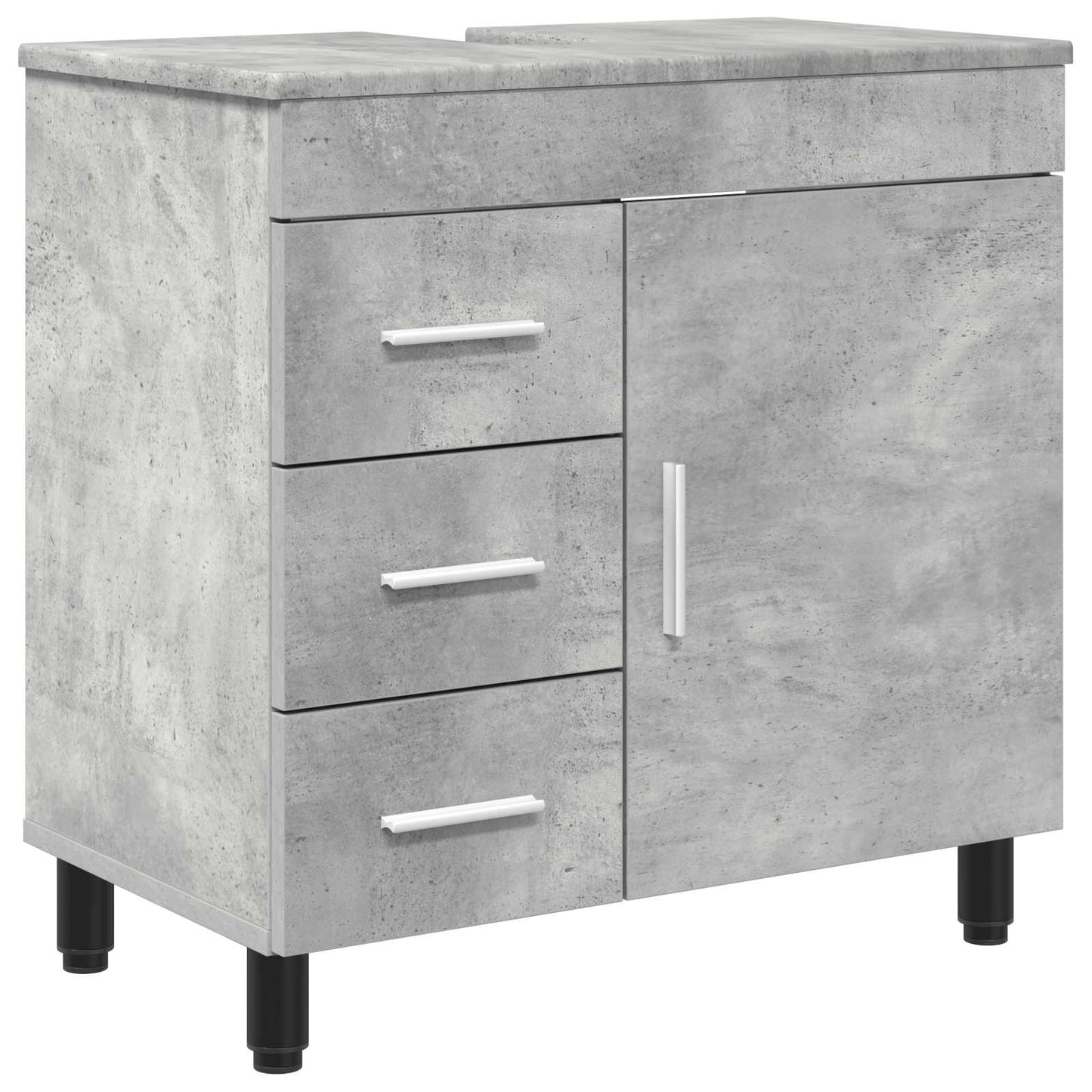 Waschtisch Betongrau 60 x 35 x 60 cm Holzwerkstoff