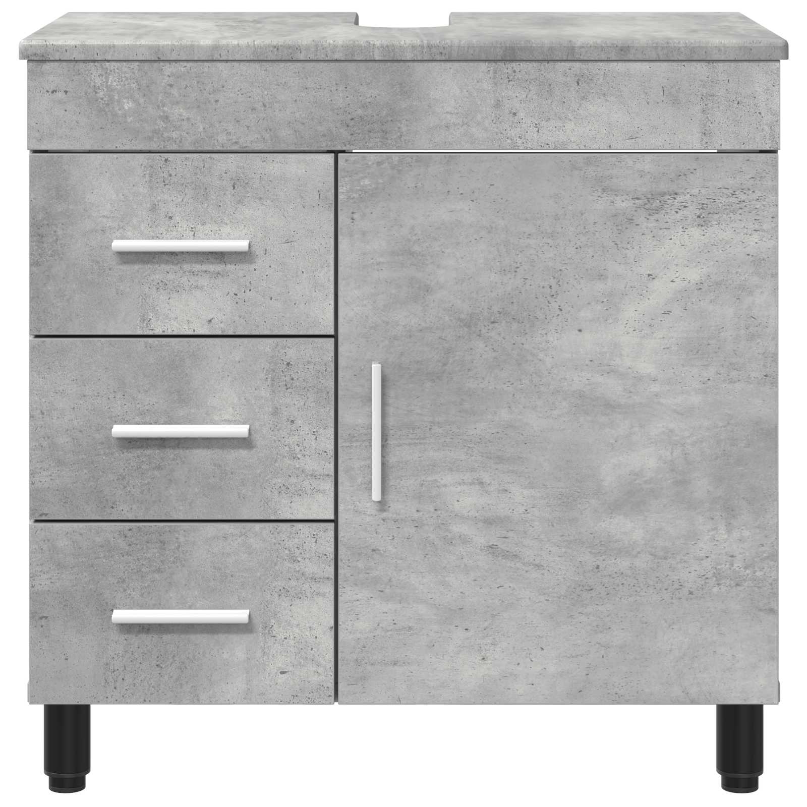 Waschtisch Betongrau 60 x 35 x 60 cm Holzwerkstoff