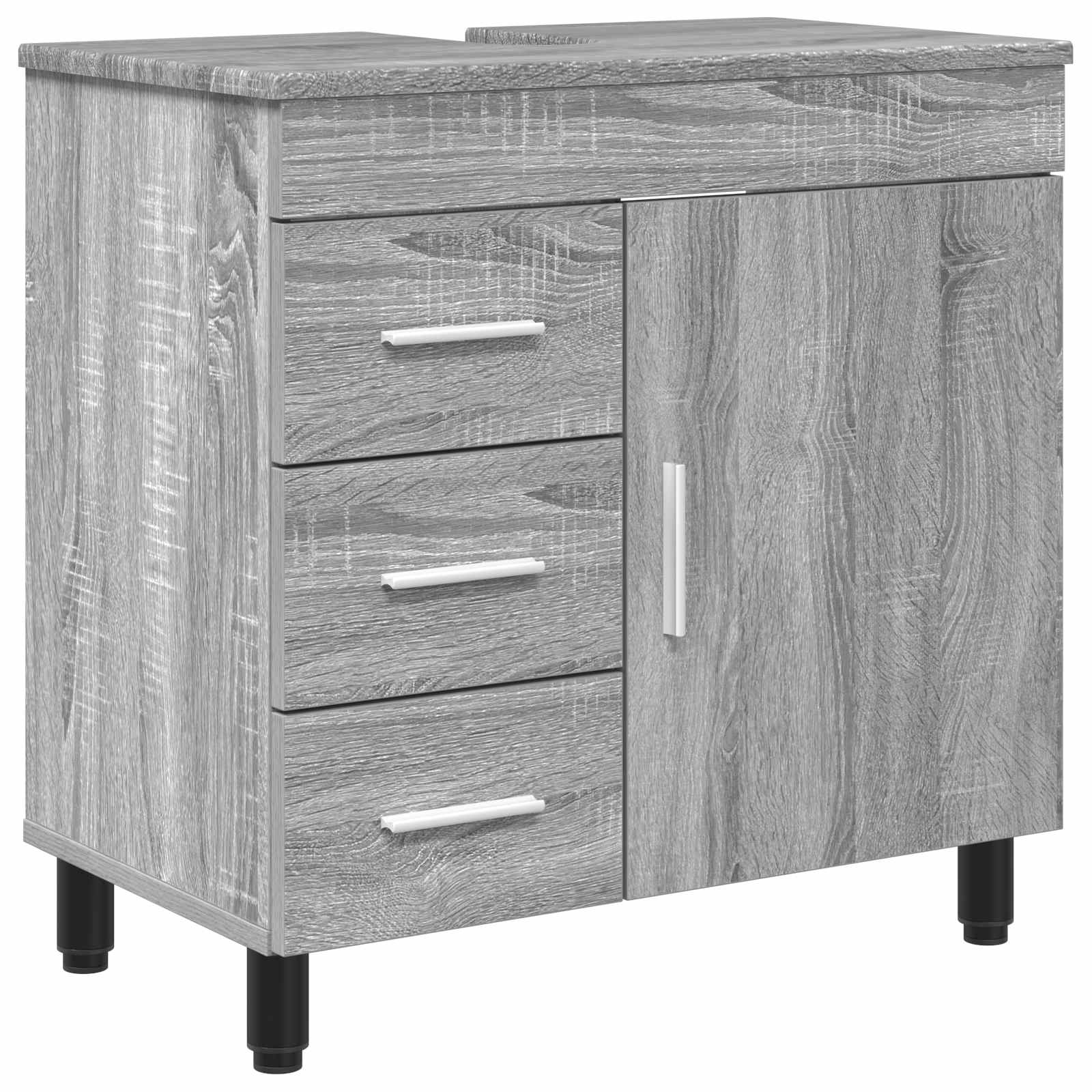 Waschtisch Sonoma-Grau 60 x 35 x 60 cm Holzwerkstoff