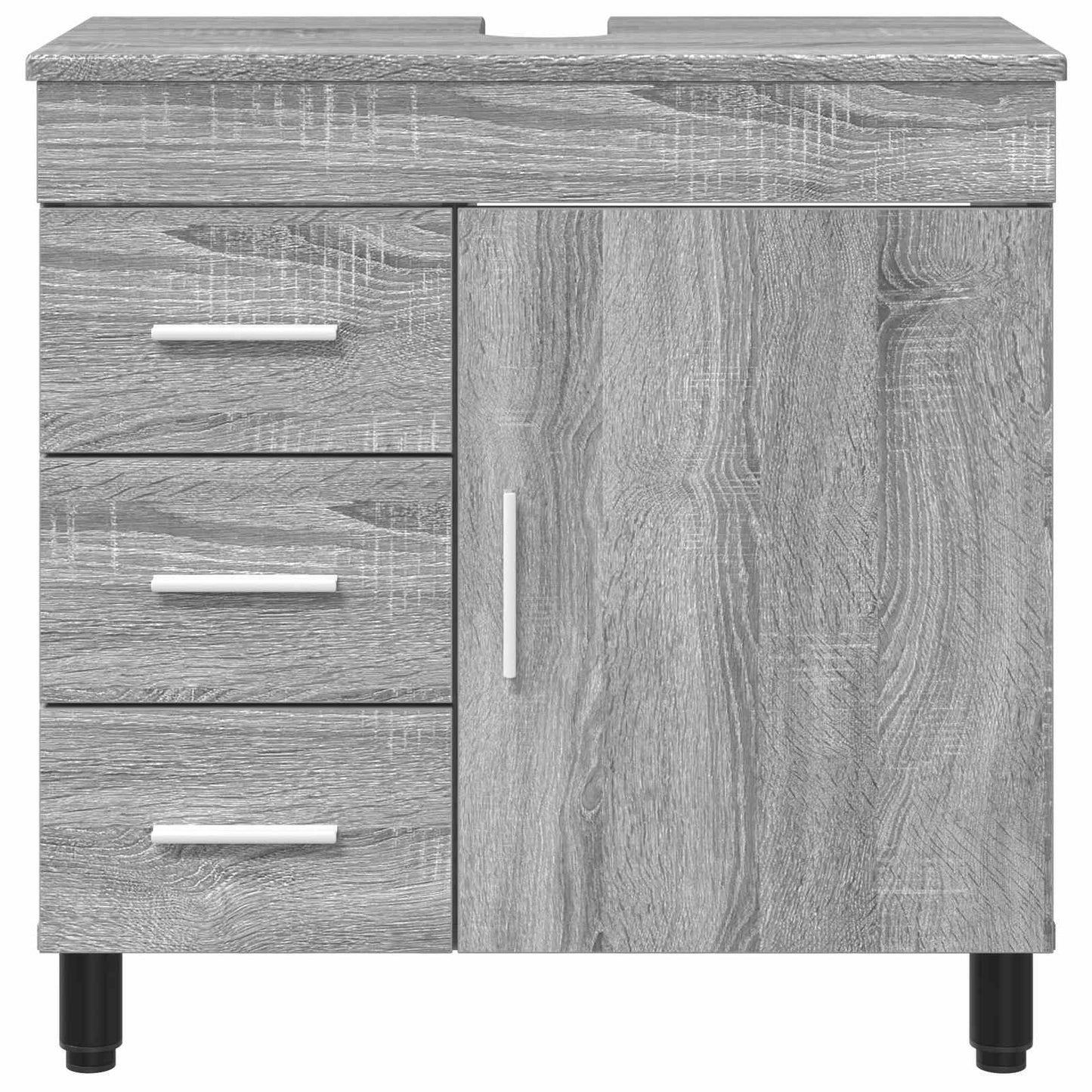 Waschtisch Sonoma-Grau 60 x 35 x 60 cm Holzwerkstoff