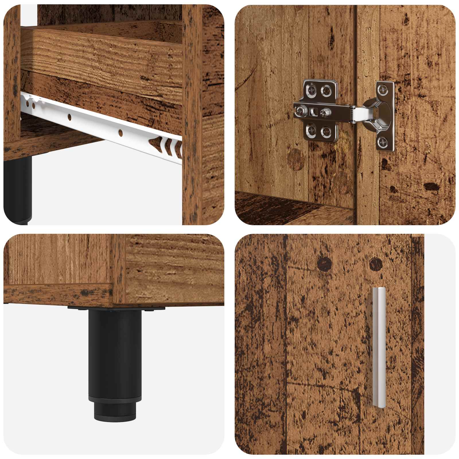 Waschtisch Altholz 60 x 35 x 60 cm Holzwerkstoff