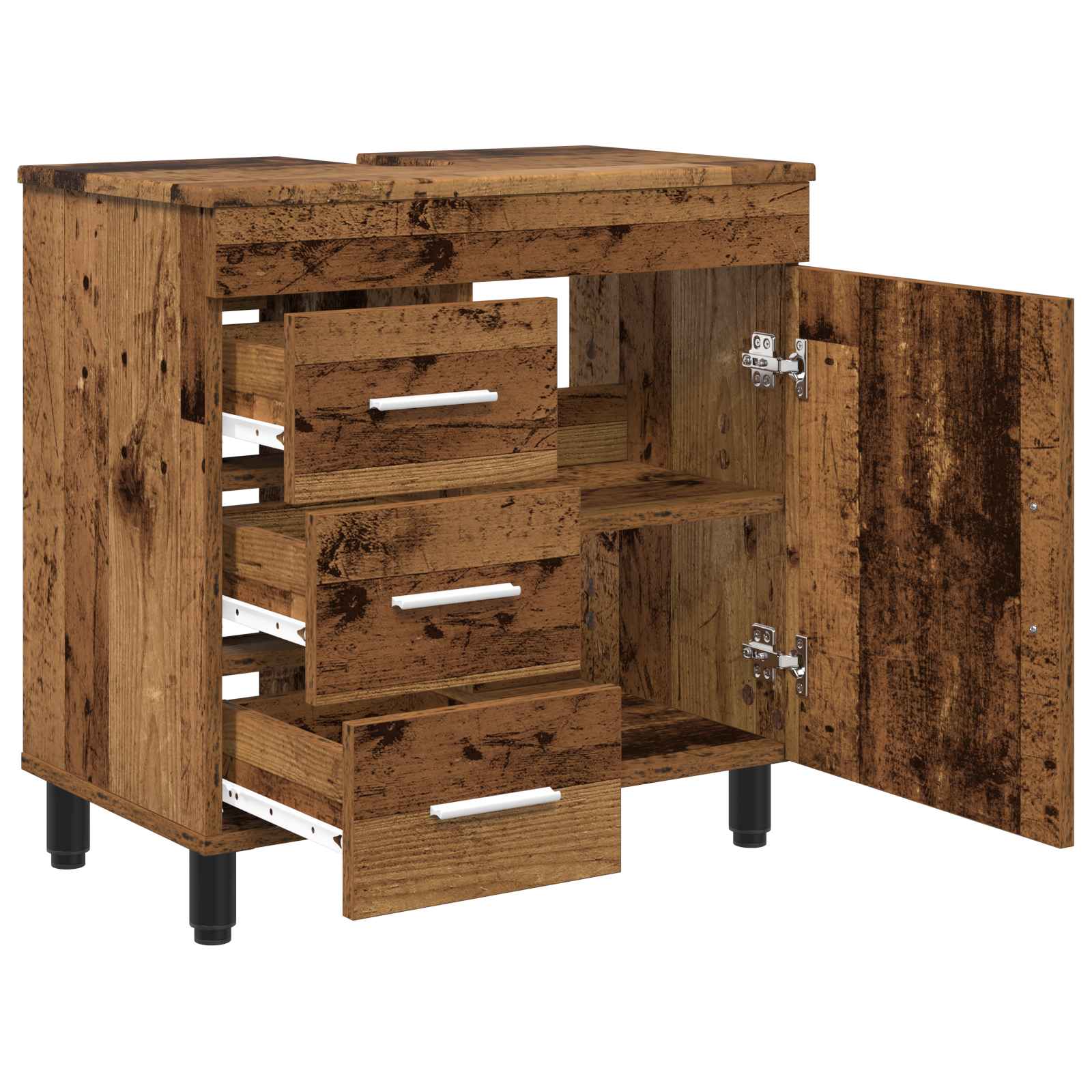 Waschtisch Altholz 60 x 35 x 60 cm Holzwerkstoff
