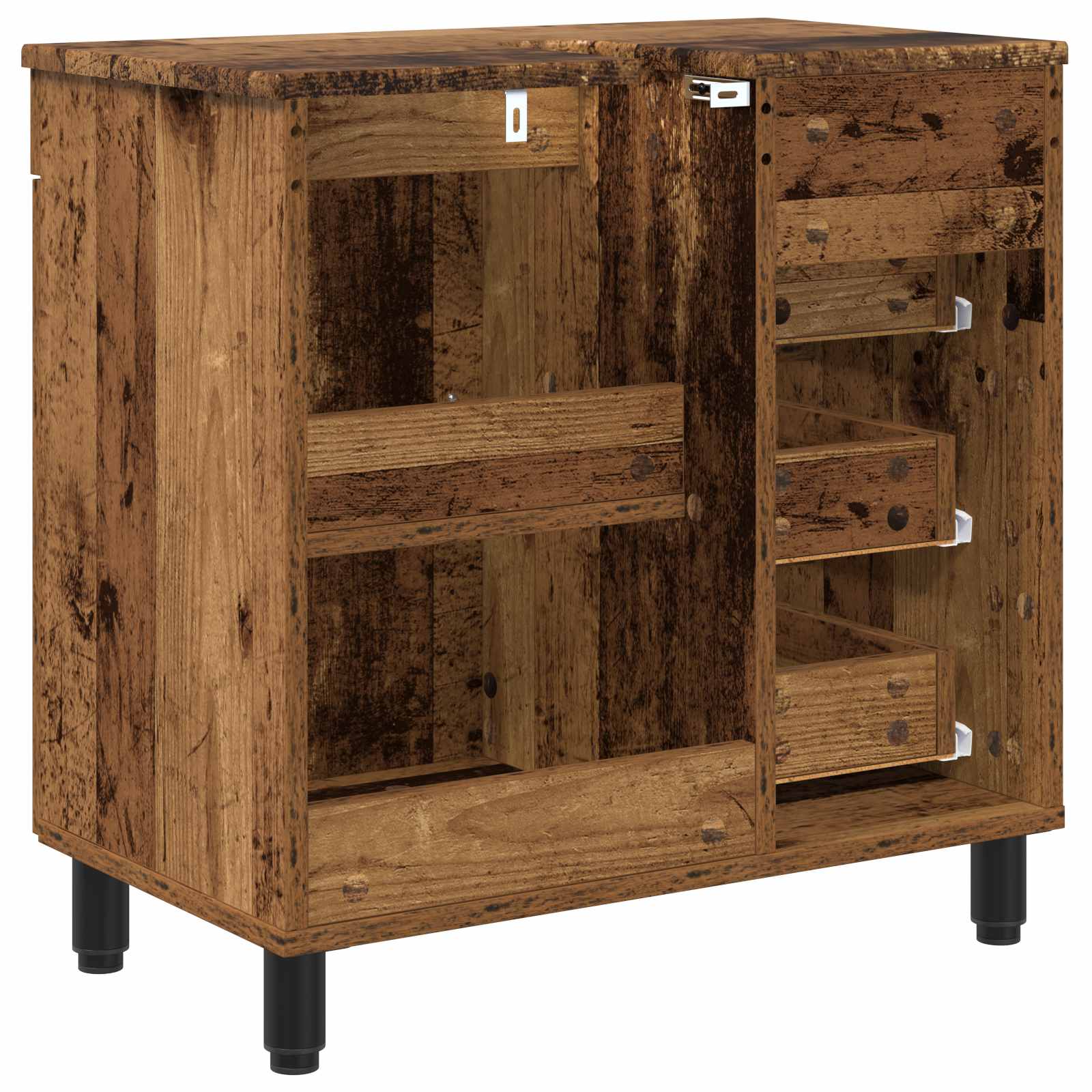 Waschtisch Altholz 60 x 35 x 60 cm Holzwerkstoff