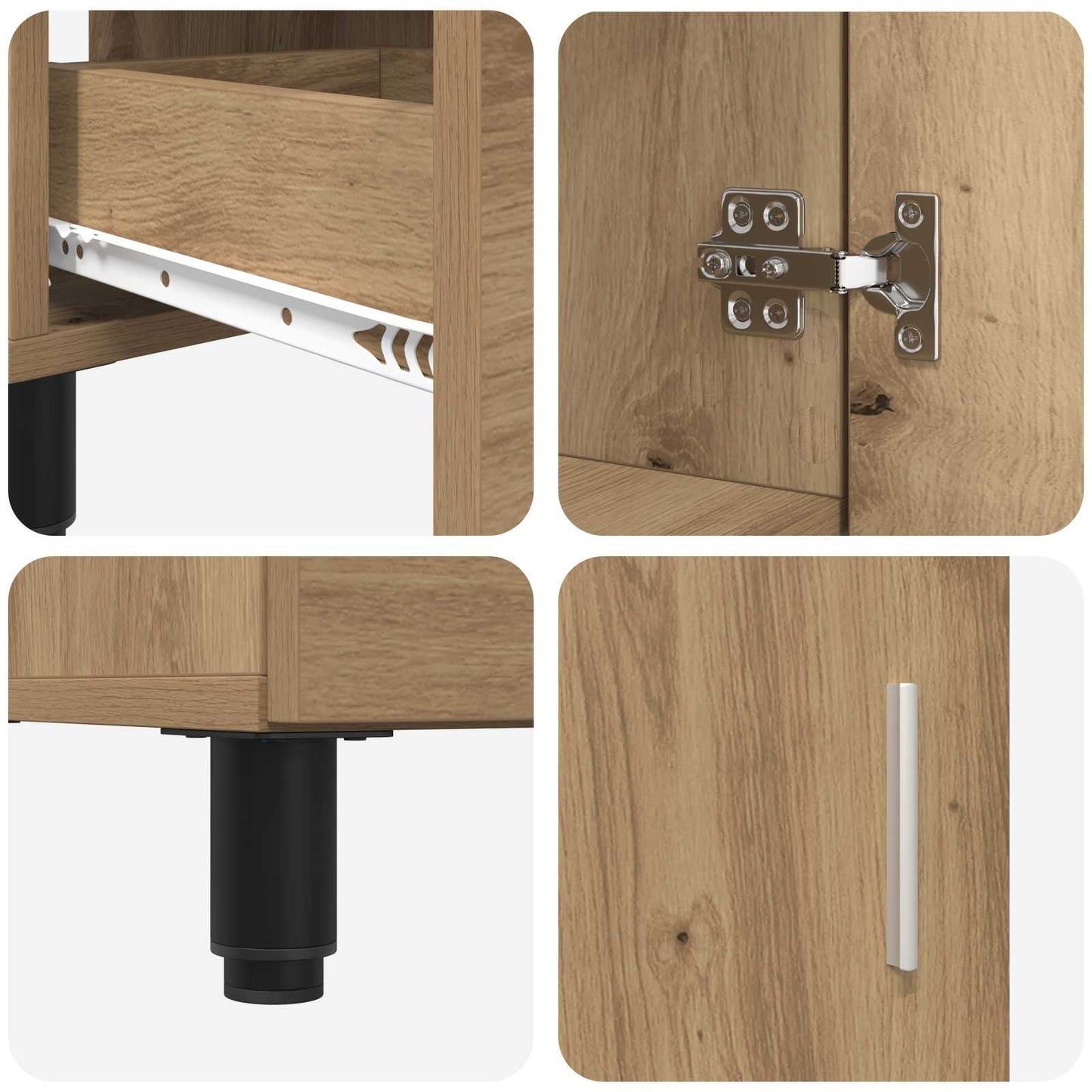 Waschtisch Artisan-Eiche 60 x 35 x 60 cm Holzwerkstoff