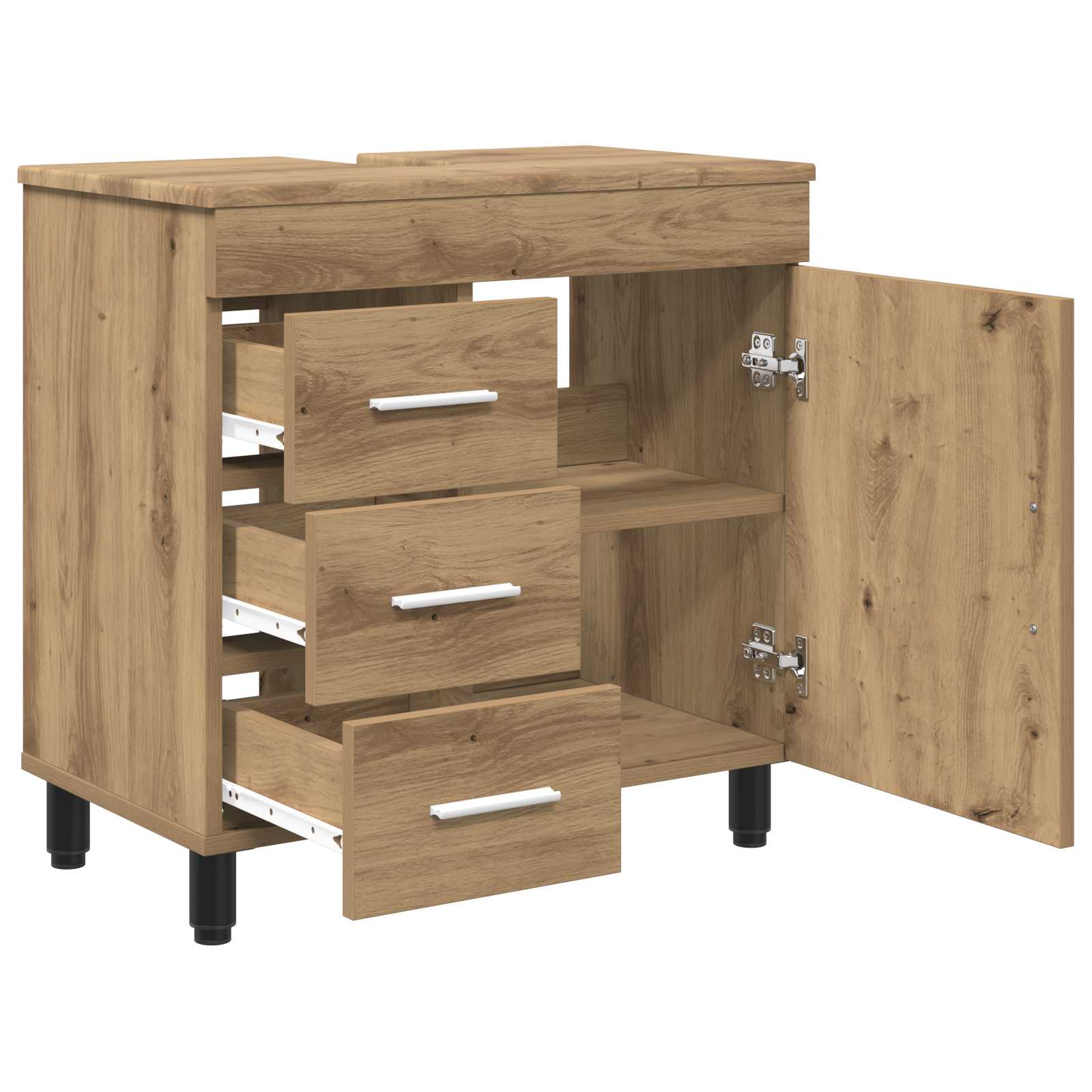 Waschtisch Artisan-Eiche 60 x 35 x 60 cm Holzwerkstoff
