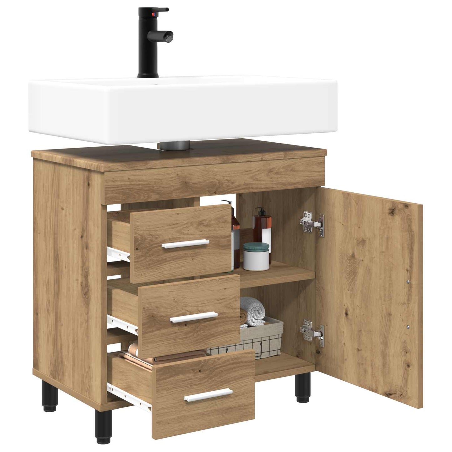 Waschtisch Artisan-Eiche 60 x 35 x 60 cm Holzwerkstoff