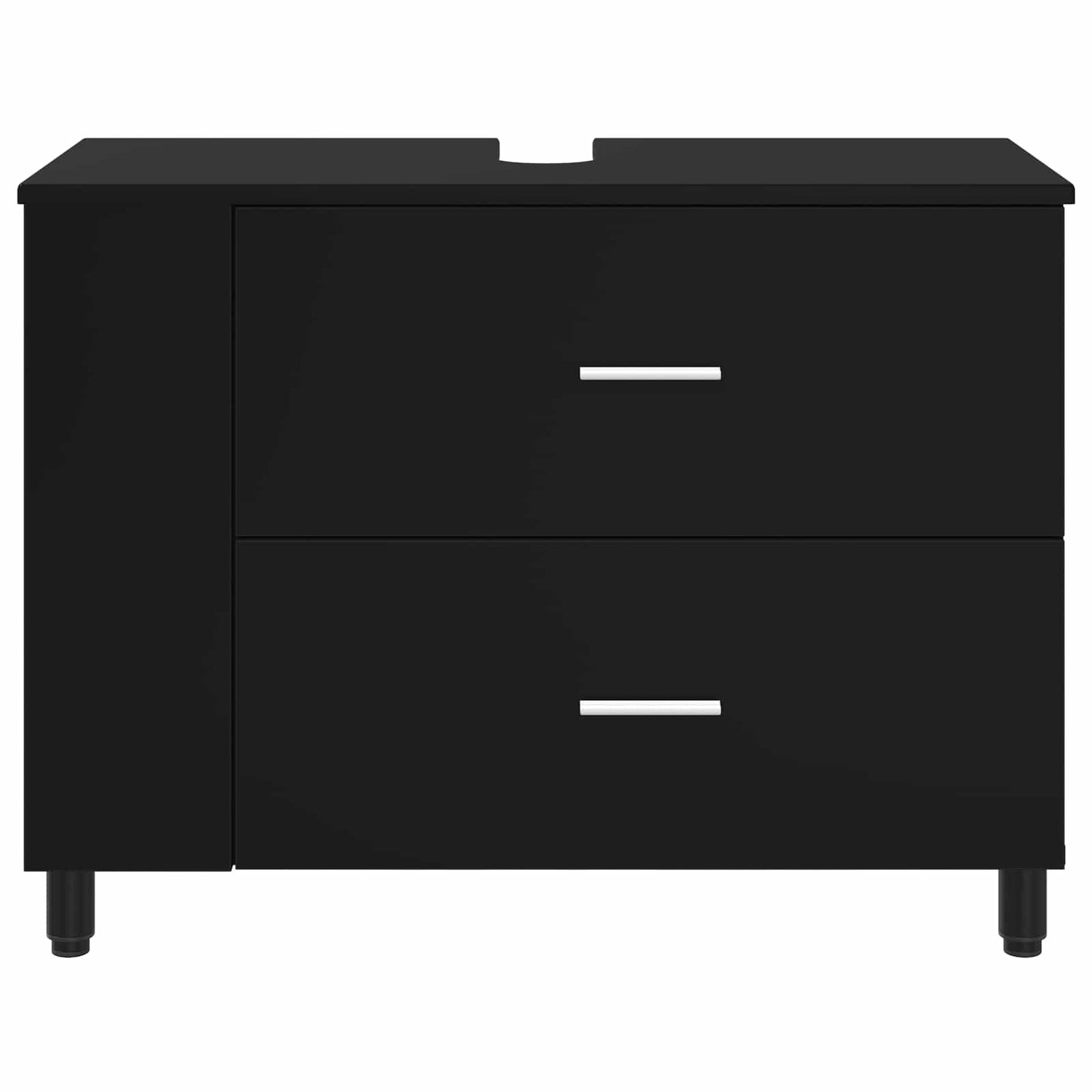 Waschtisch Schwarz 80 x 35 x 60 cm Holzwerkstoff