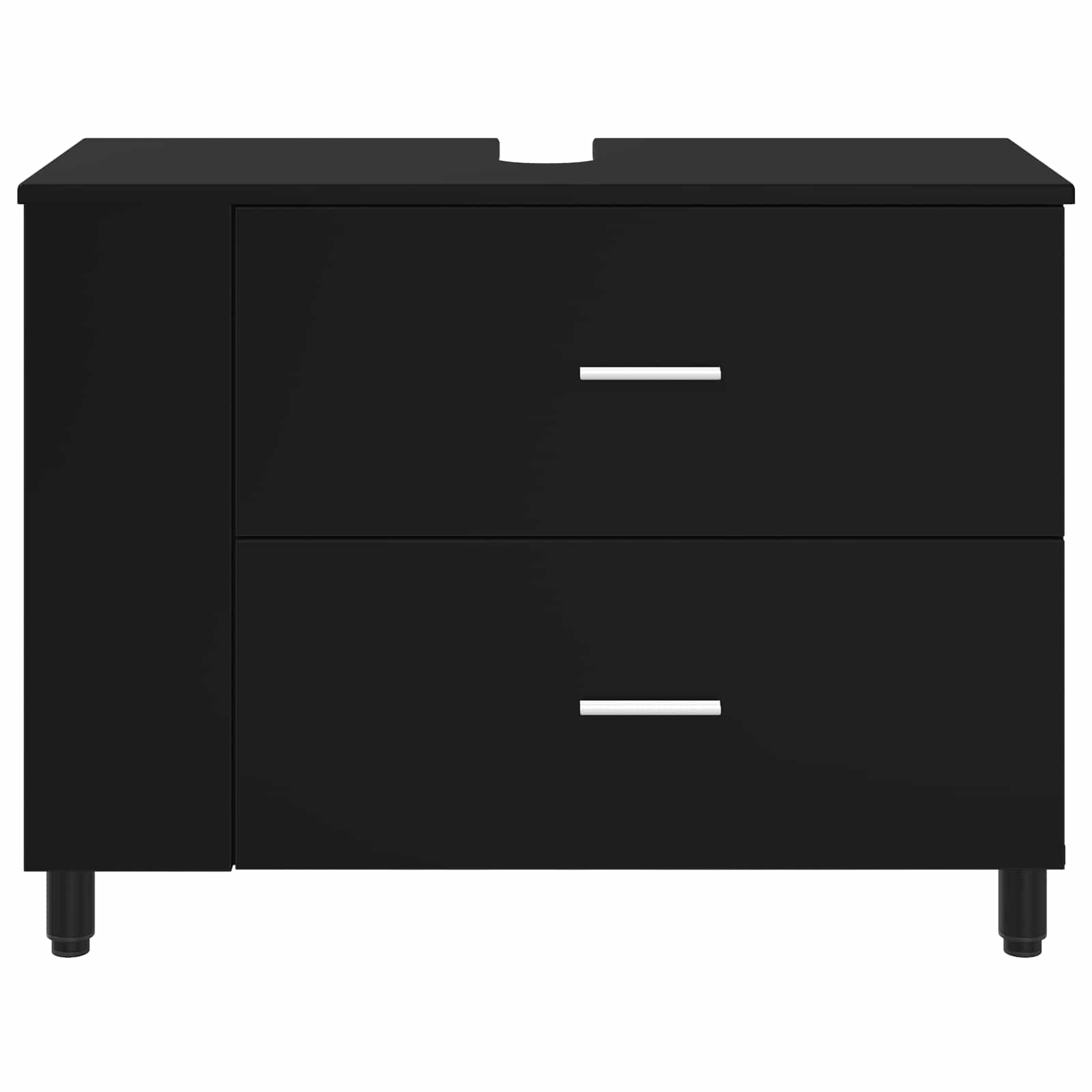 Waschtisch Schwarz 80 x 35 x 60 cm Holzwerkstoff