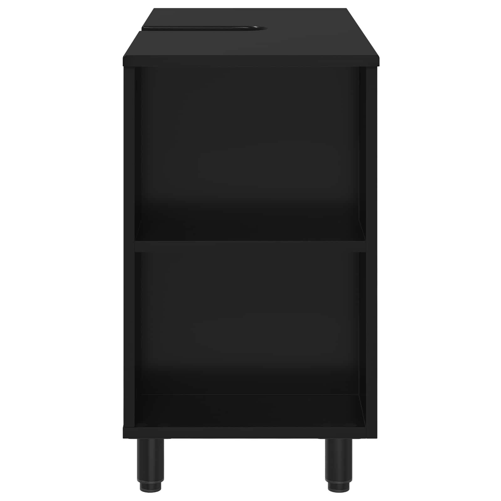 Waschtisch Schwarz 80 x 35 x 60 cm Holzwerkstoff