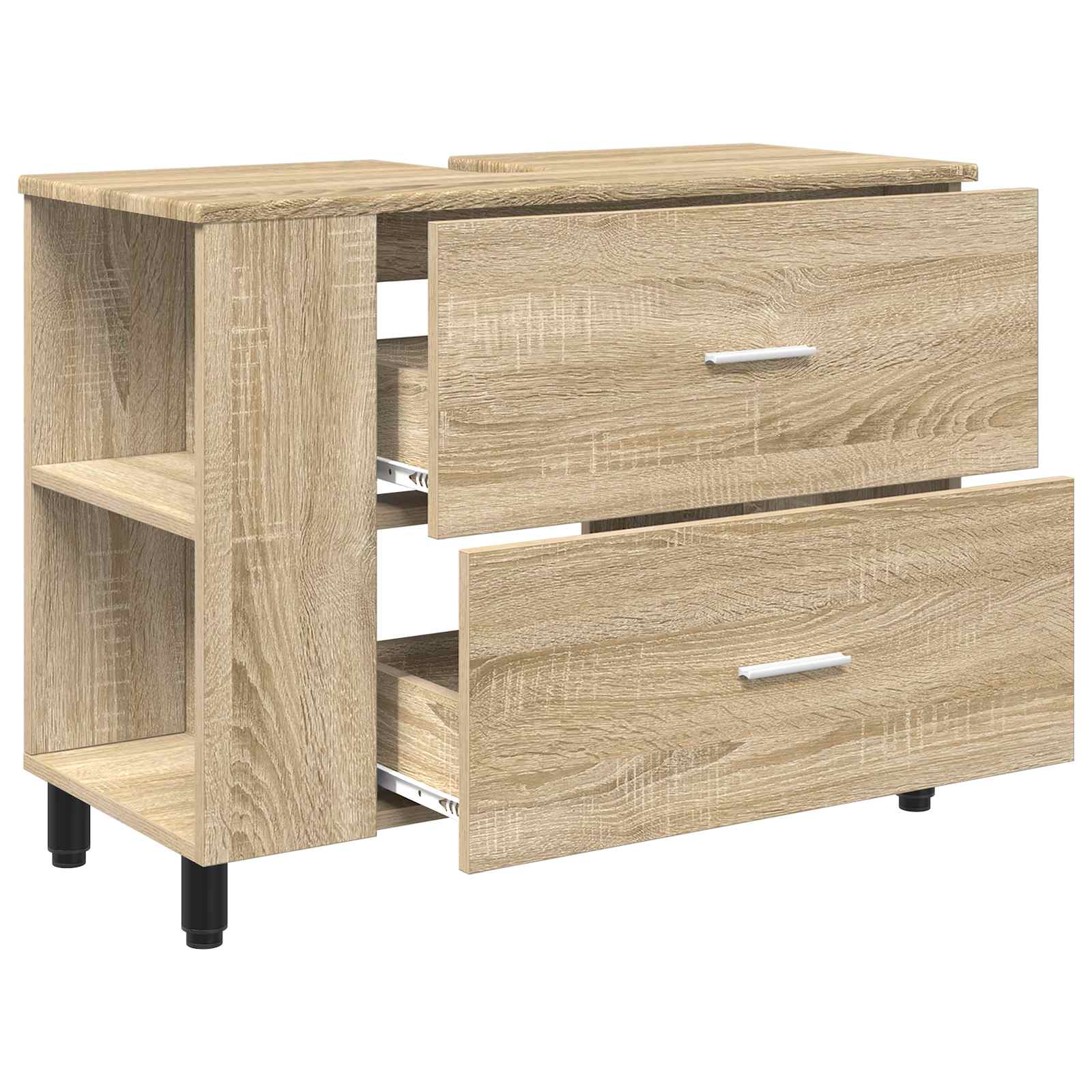 Waschtisch Sonoma-Eiche 80 x 35 x 60 cm Holzwerkstoff