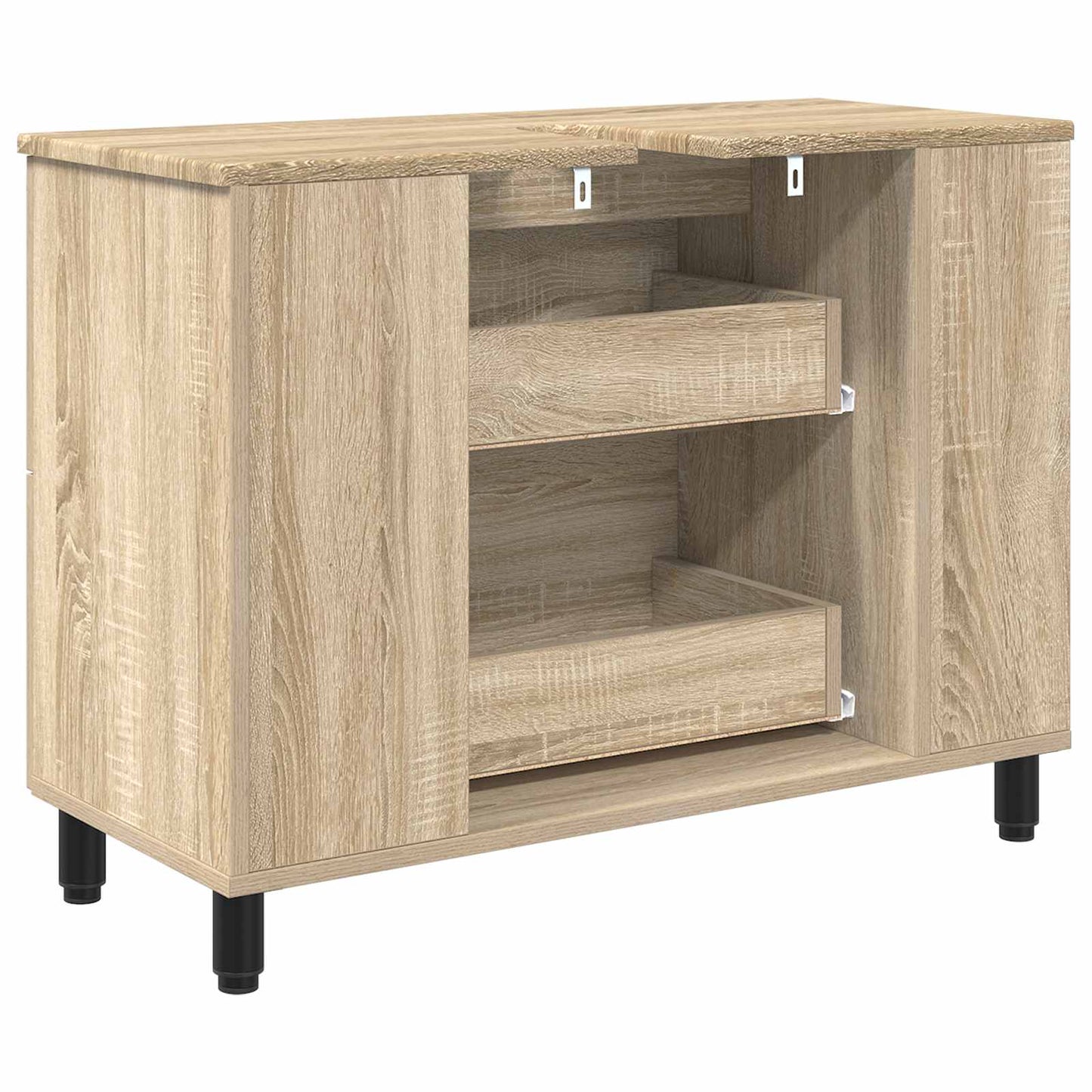 Waschtisch Sonoma-Eiche 80 x 35 x 60 cm Holzwerkstoff