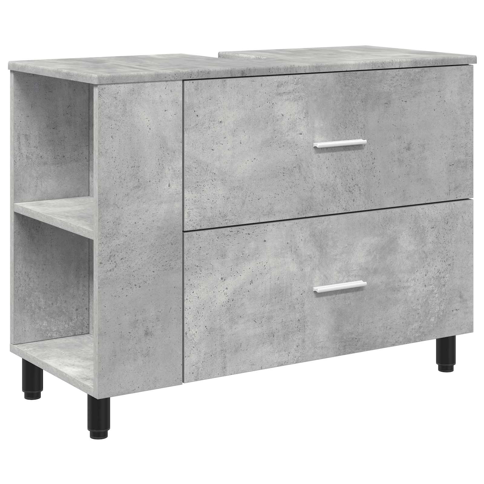 Waschtisch Betongrau 80 x 35 x 60 cm Holzwerkstoff