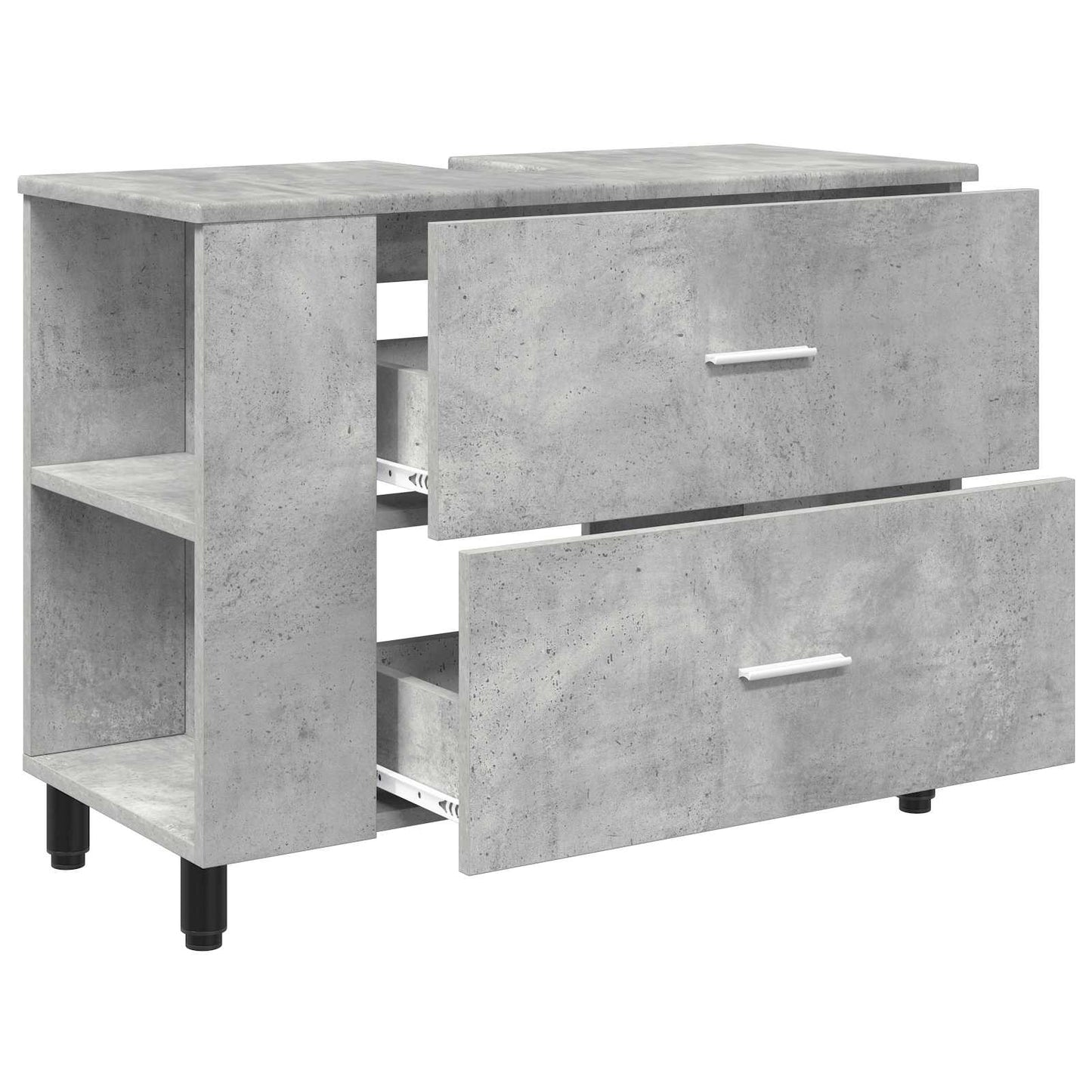 Waschtisch Betongrau 80 x 35 x 60 cm Holzwerkstoff
