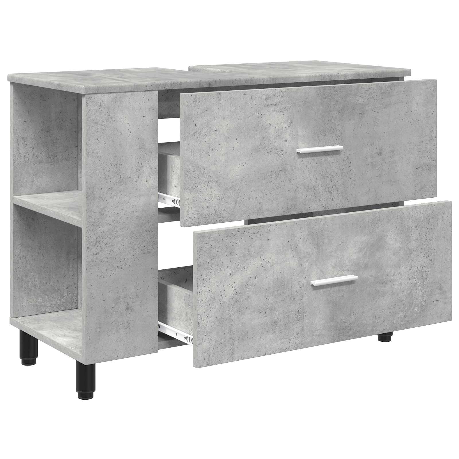 Waschtisch Betongrau 80 x 35 x 60 cm Holzwerkstoff