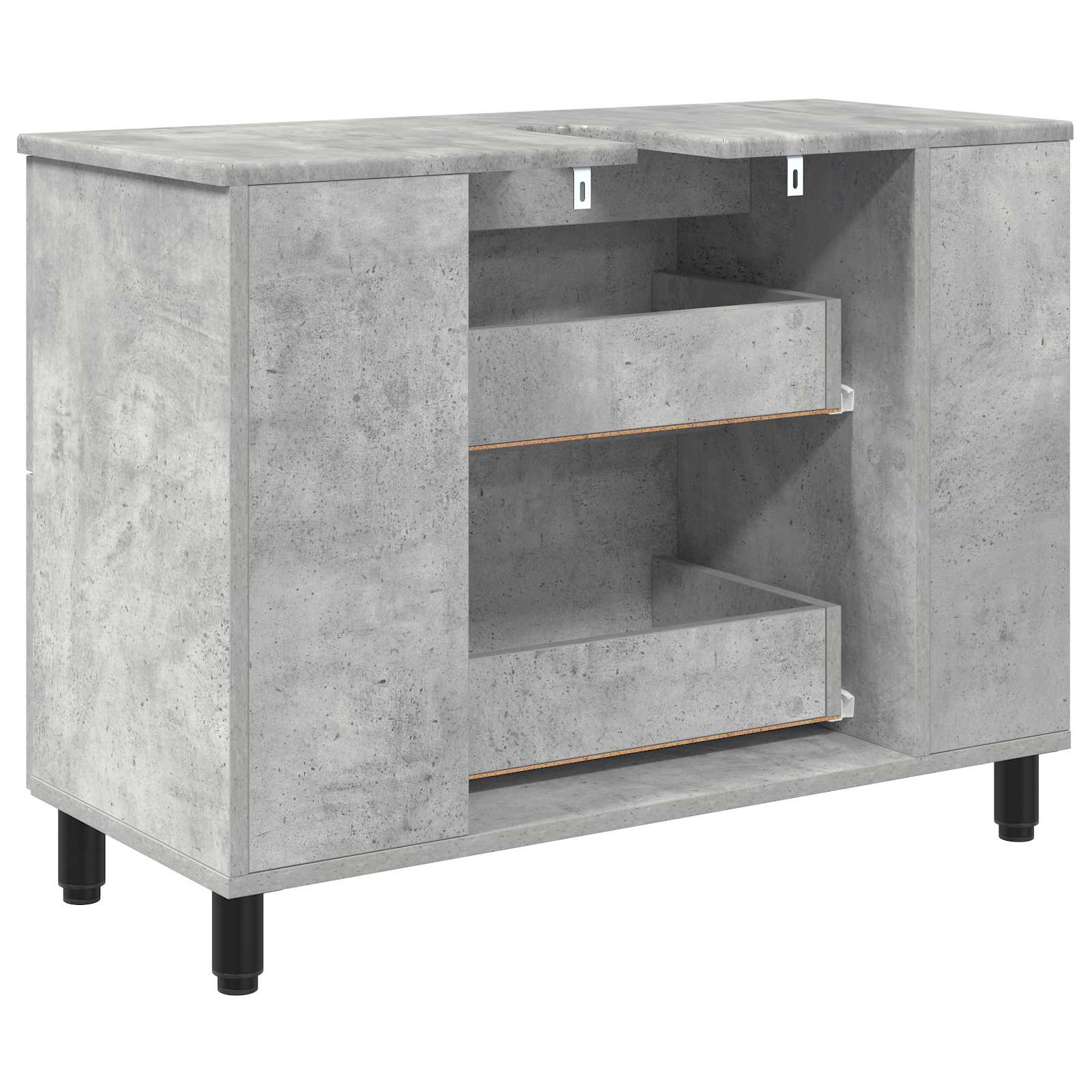 Waschtisch Betongrau 80 x 35 x 60 cm Holzwerkstoff